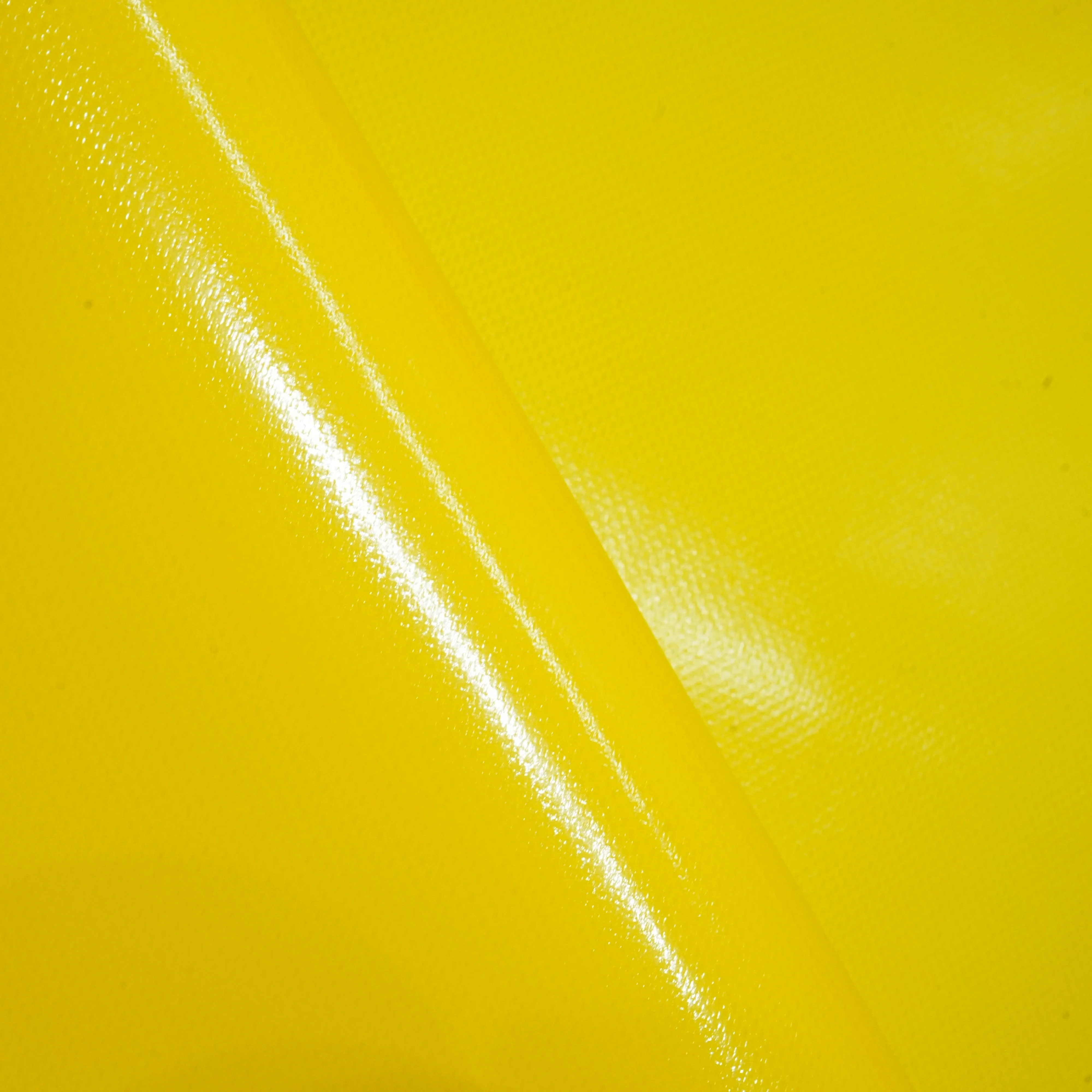 600 GSM Double Side Coated PVC Fabric 1000D Yellow Glossy - Image 3