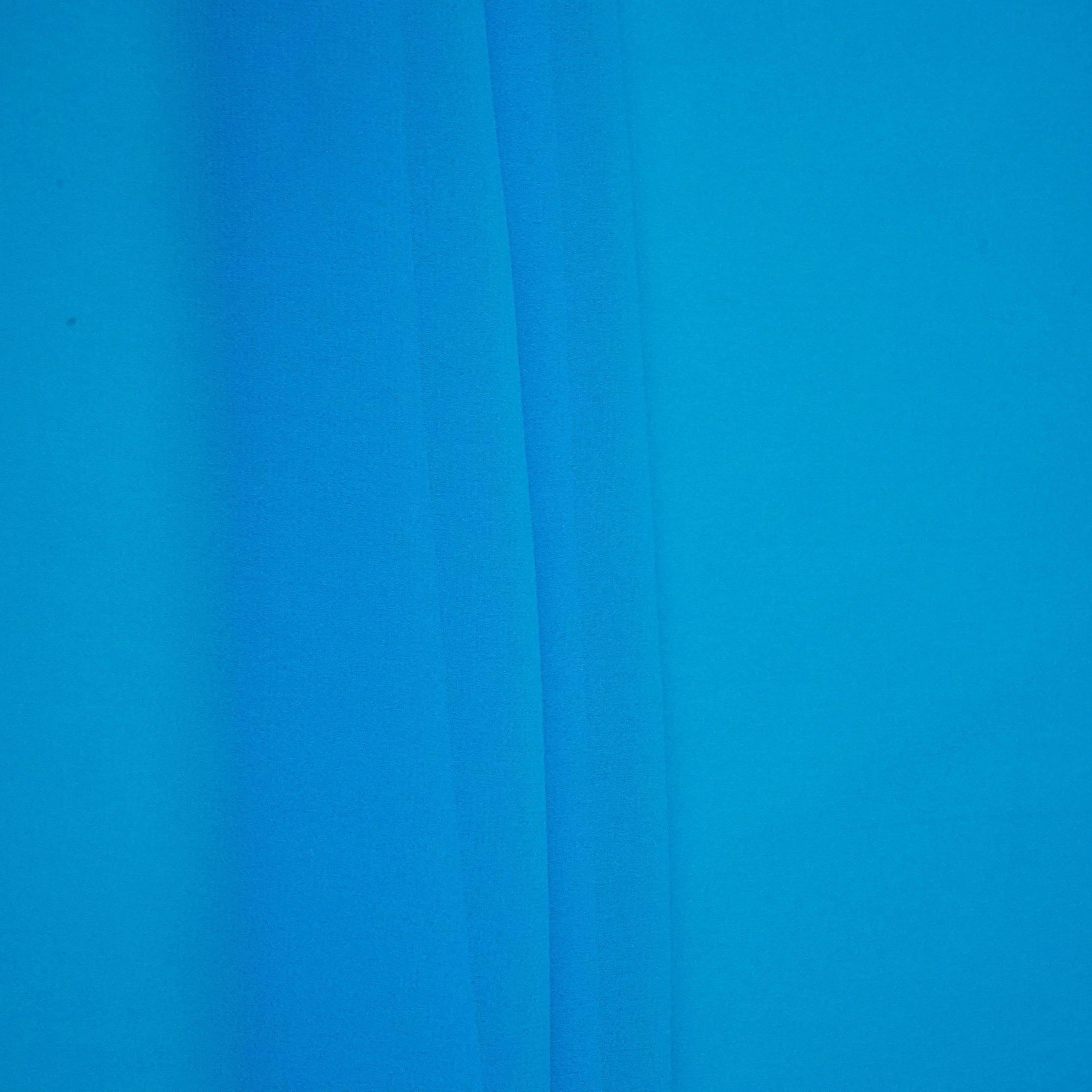 Azure Blue Solid georgette Fabric TU-6847 - Image 3
