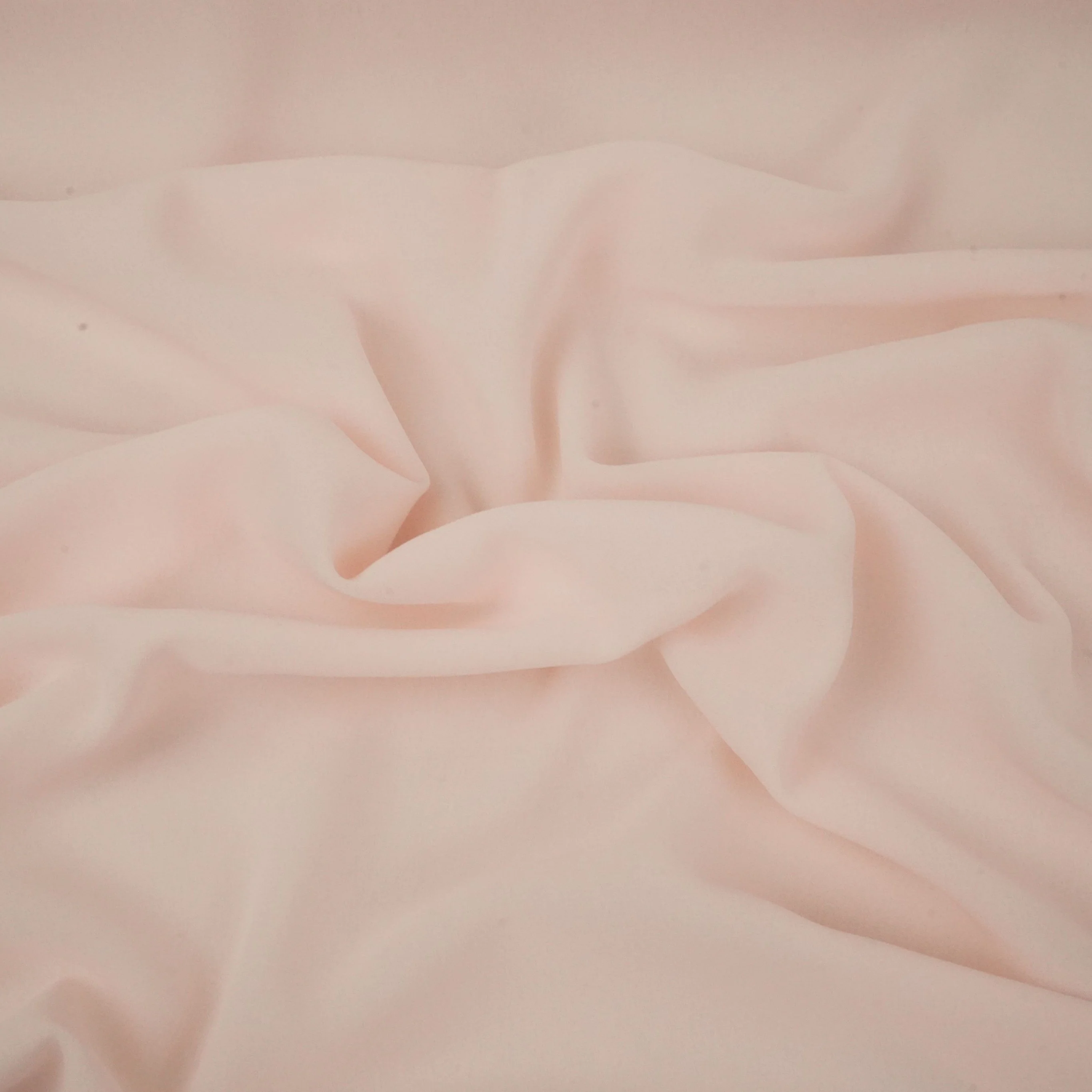 Baby Pink Solid 60Gm Georgette Fabric SSMG-39 - Image 3