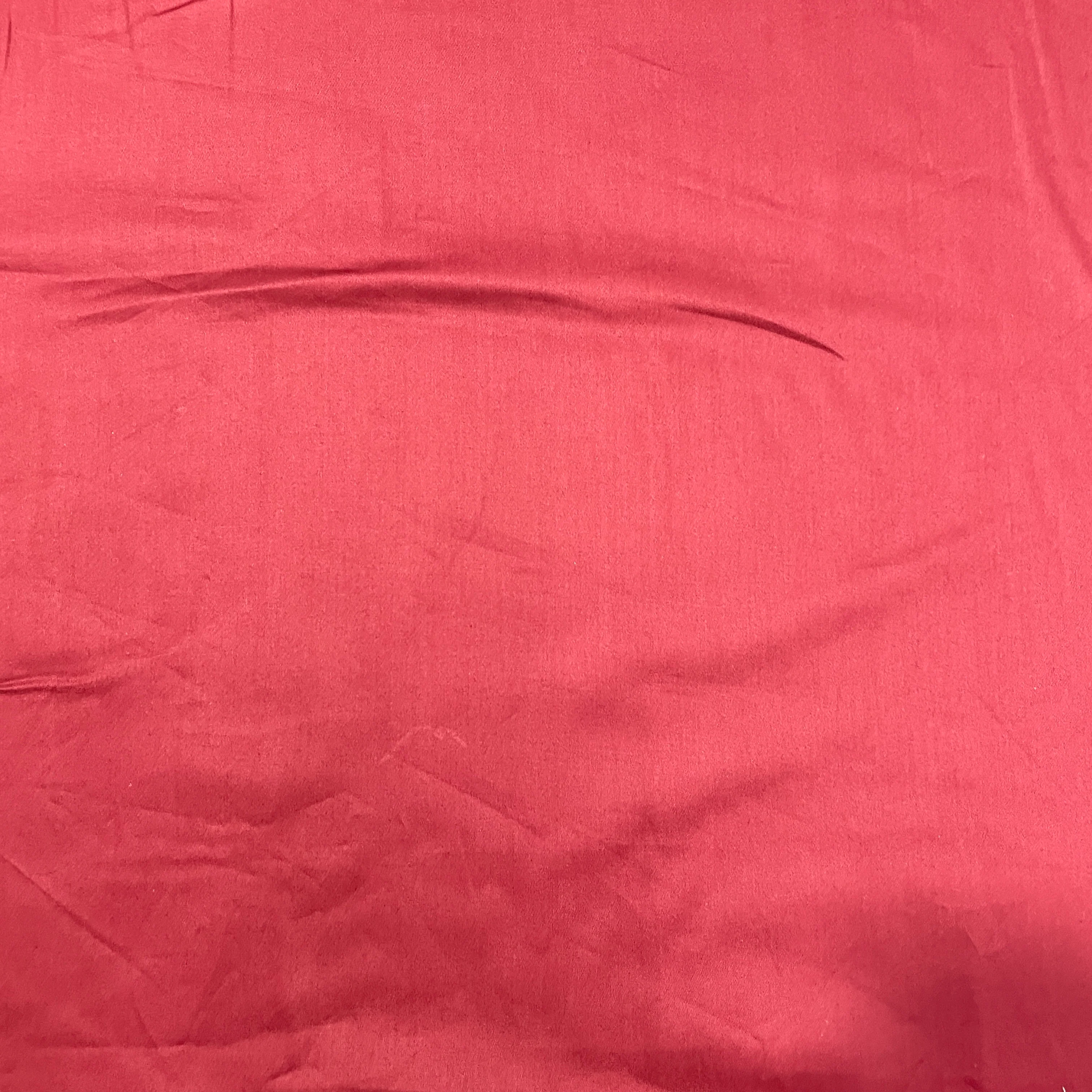 Barn Red Solid Cotton Satin Fabric - Image 2