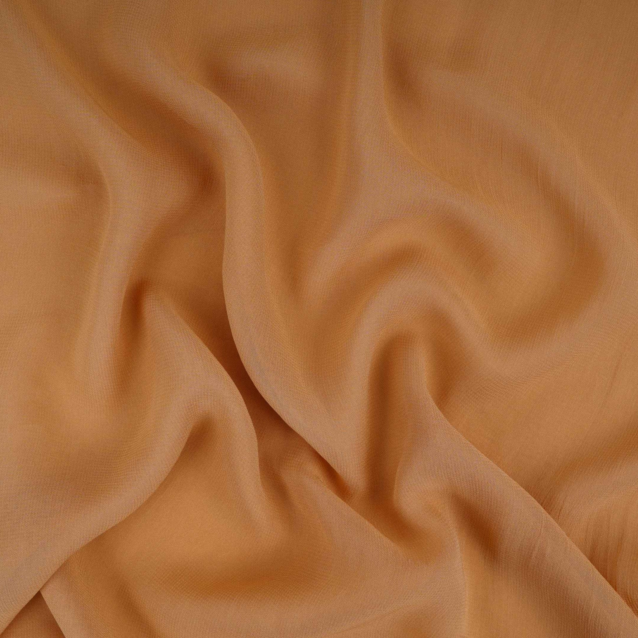 Beige Solid 60gm Georgette Fabric SSMG-14 - Image 2