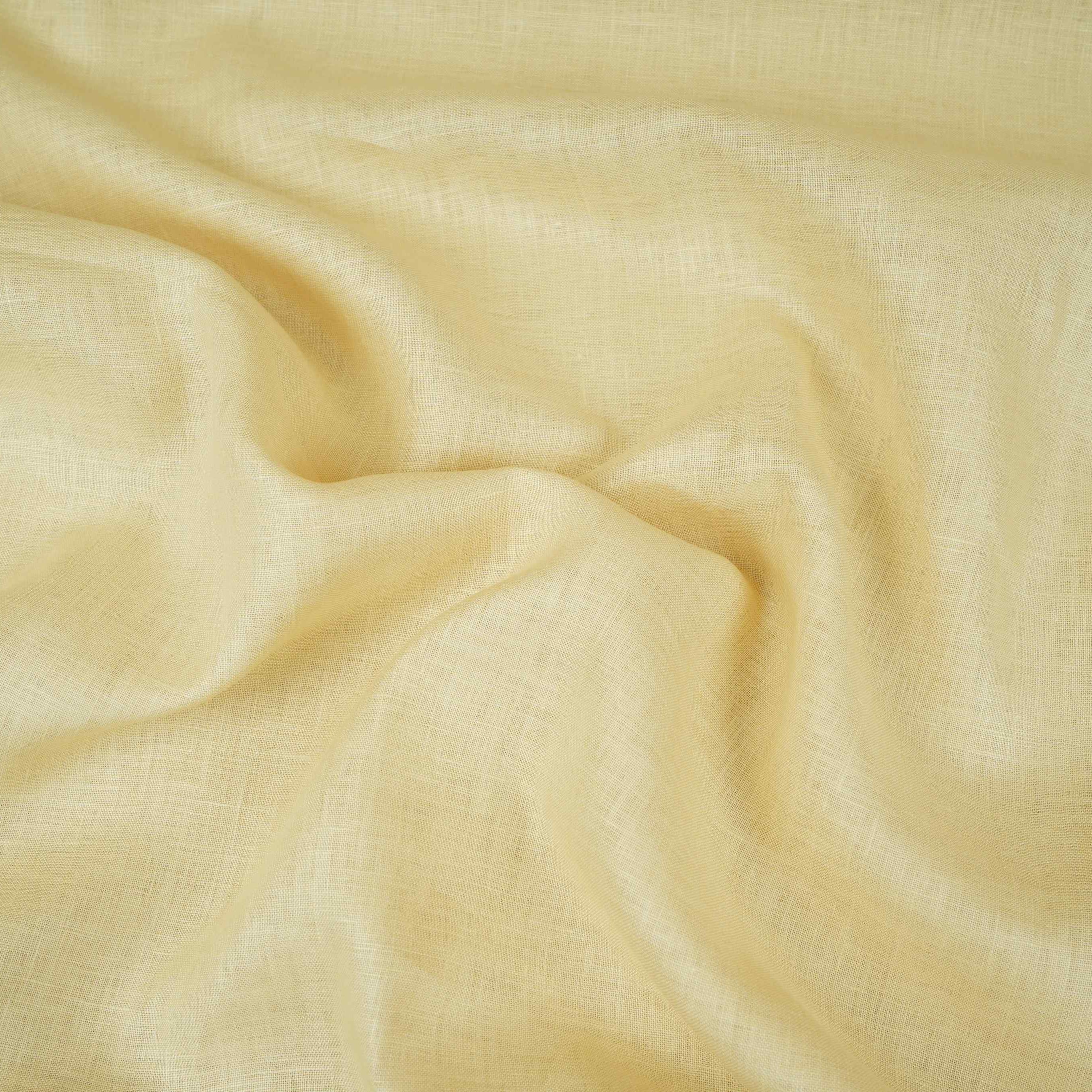 Beige Solid Pure Linen 60 Lea Fabric UT-30492 - Image 4