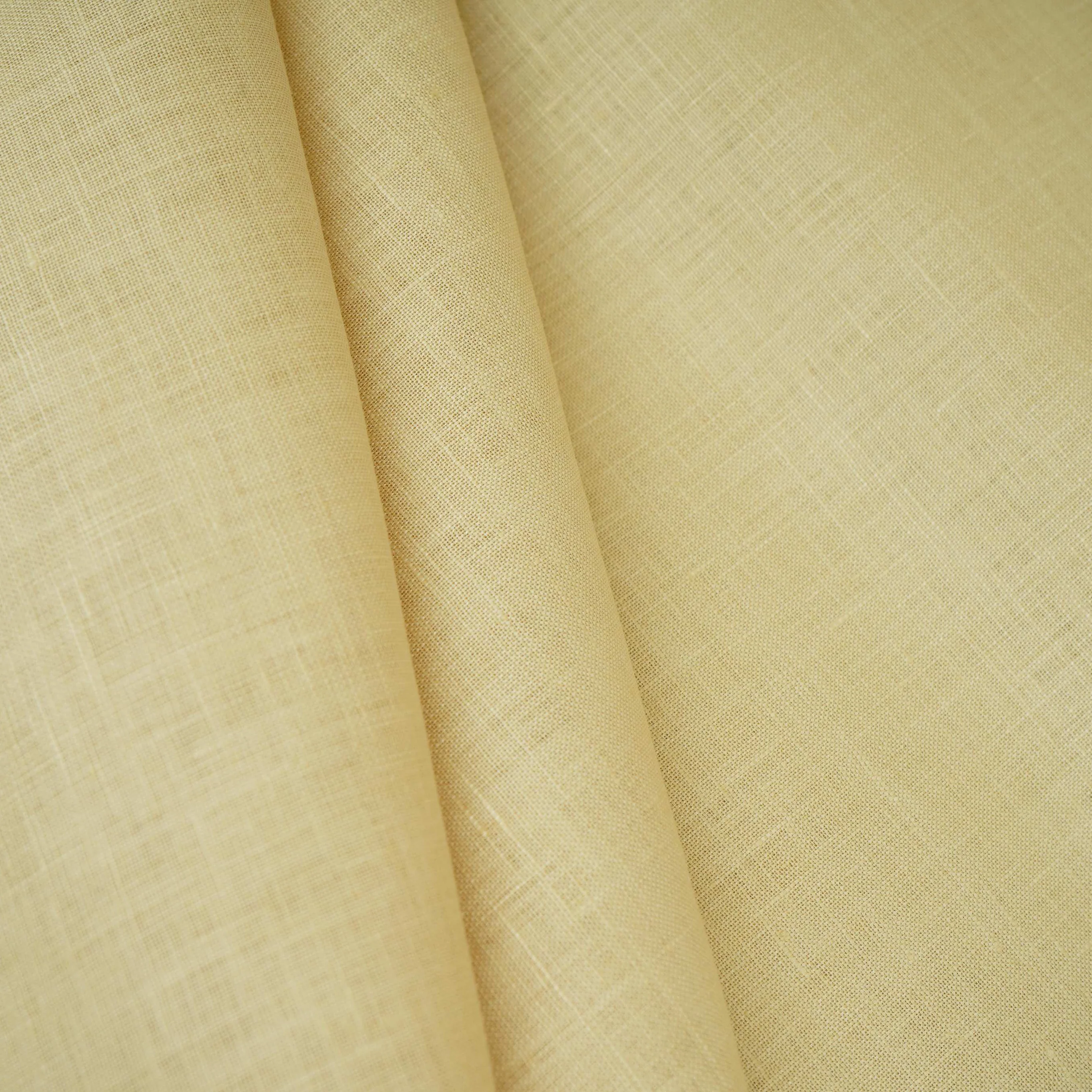 Beige Solid Pure Linen 60 Lea Fabric UT-30492 - Image 5
