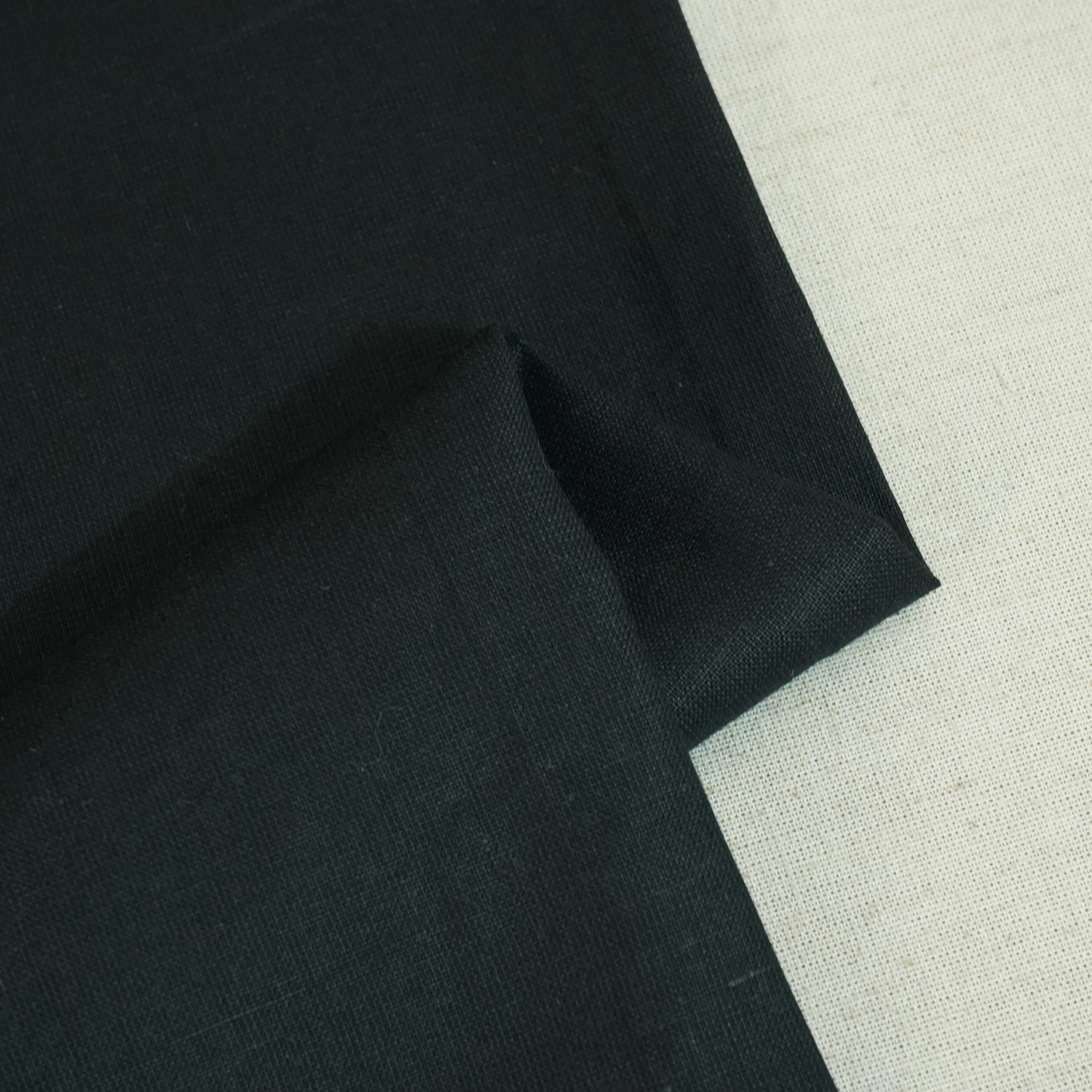 Black Cotton Linen-FF-27205 - Image 3