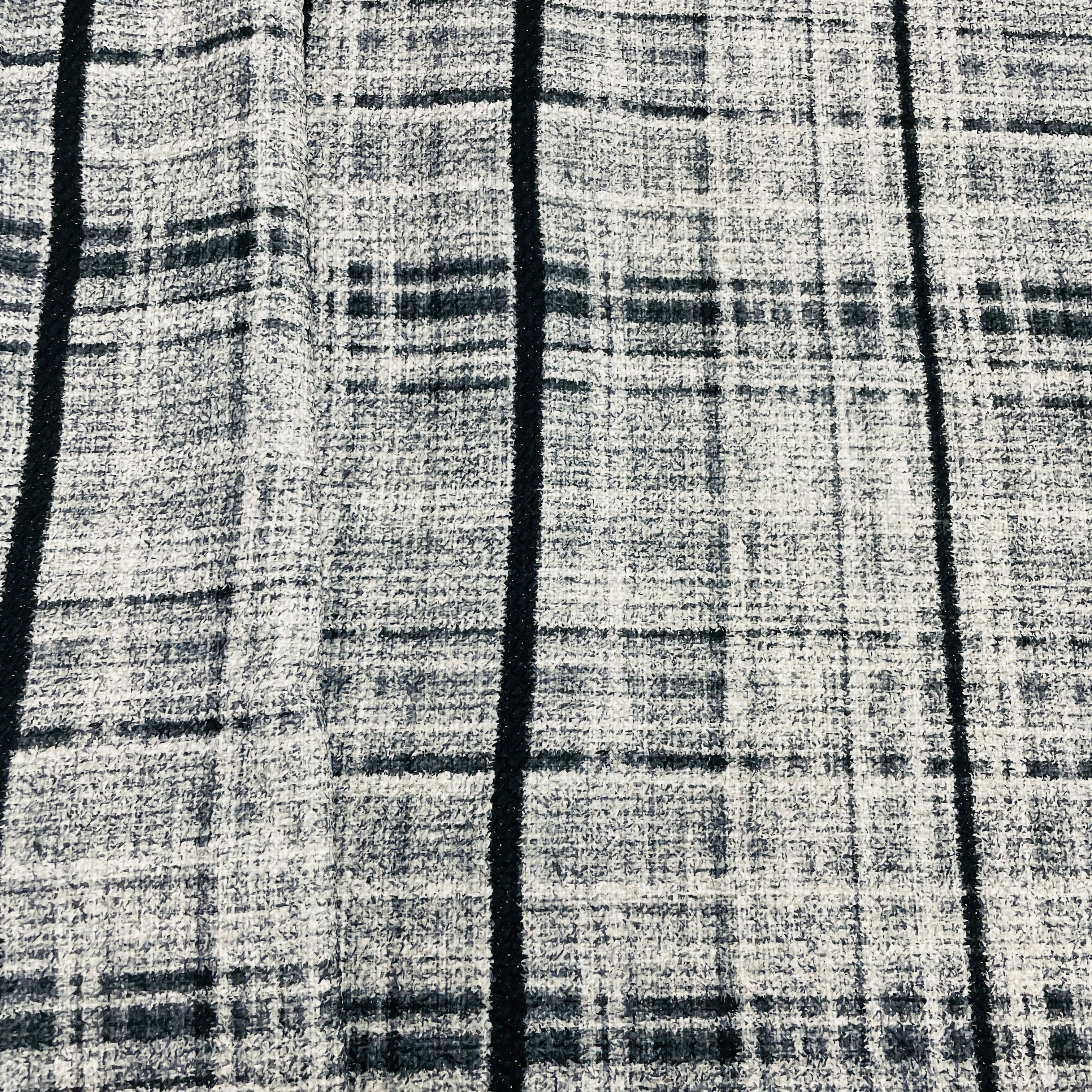 Black Embossed Satin Fabric 7 - Image 4