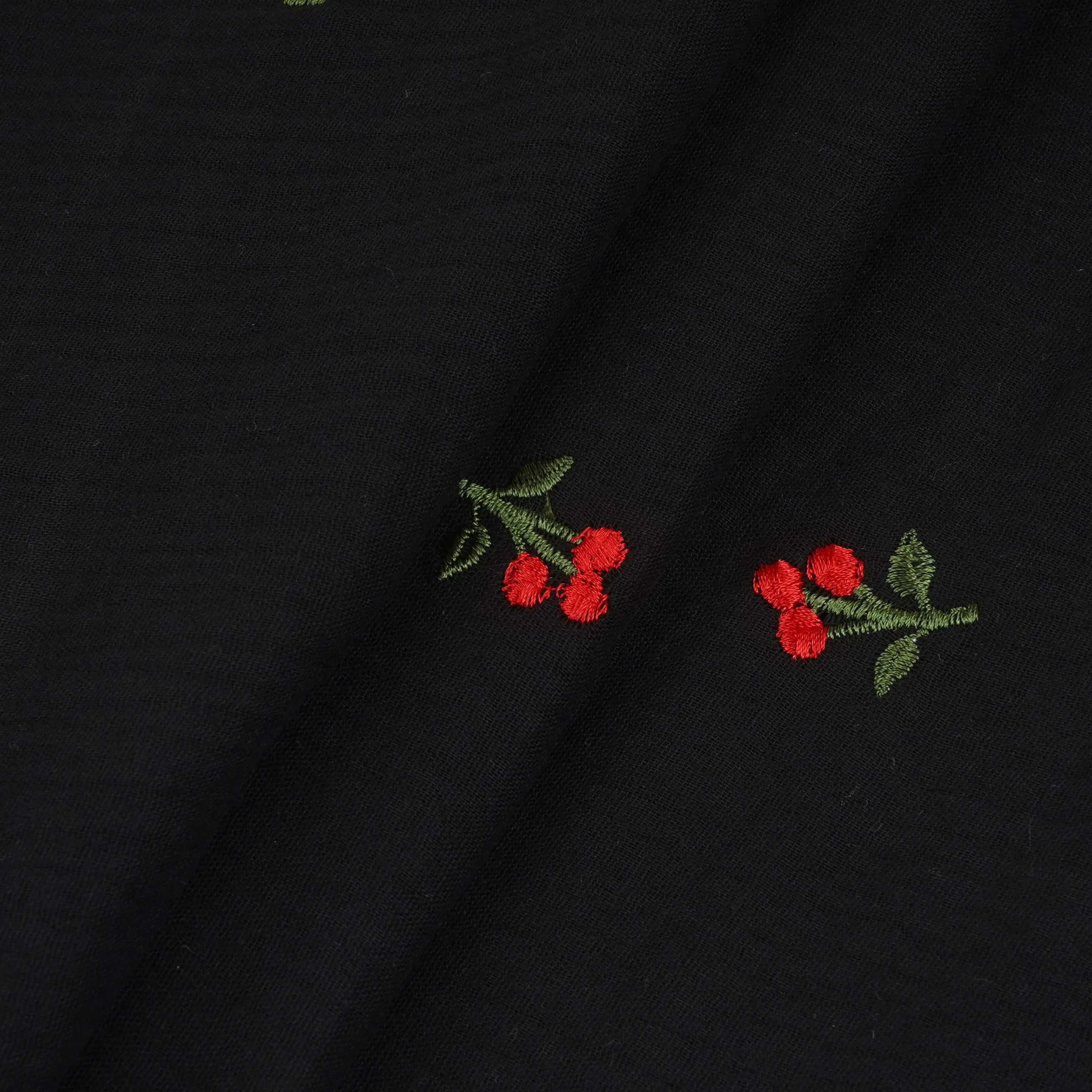 Black Hand embroidery Double Cotton PDM-29466 - Image 4