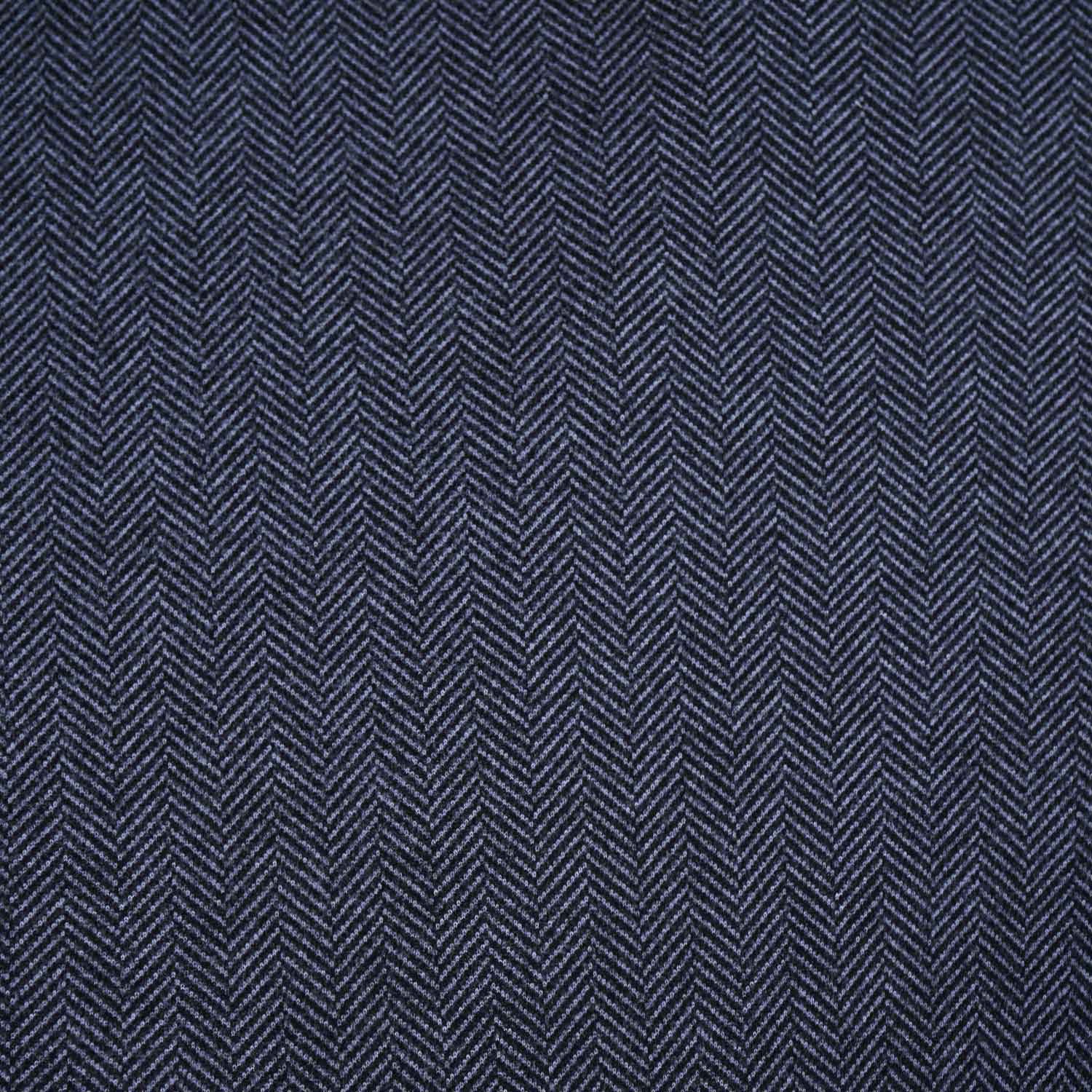 Black Herringbone Wool Tweed Fabric PDM-28936 - Image 4