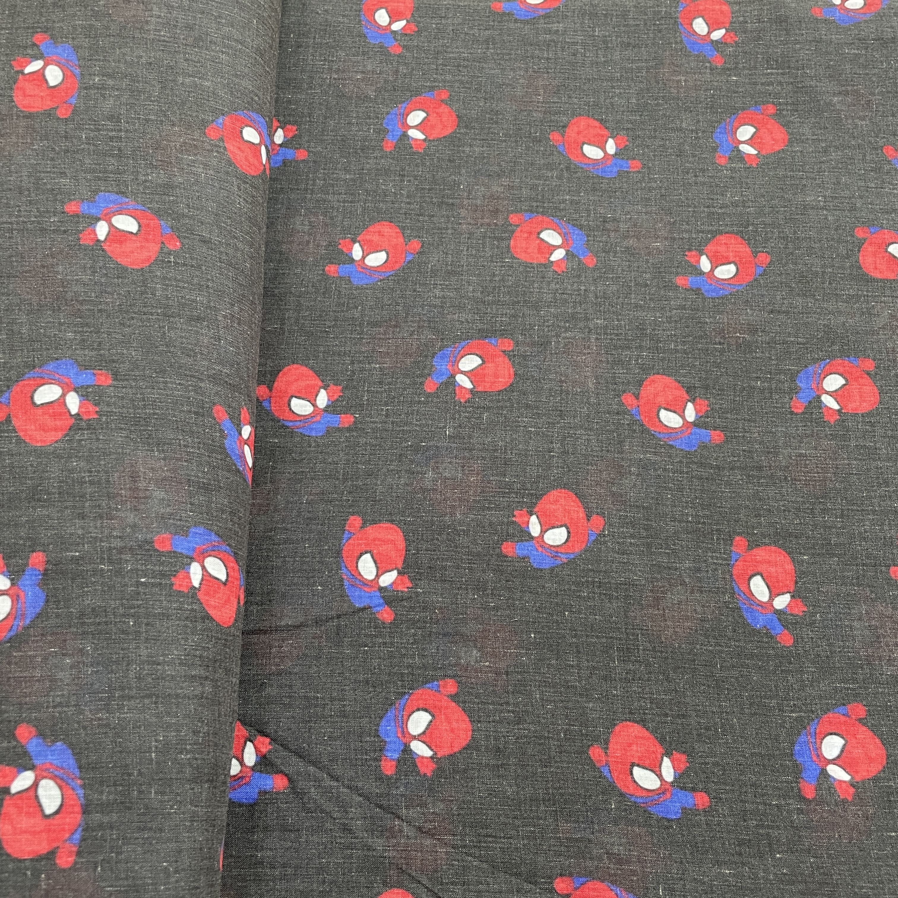 Black Kids Print Cotton Fabric - Image 3