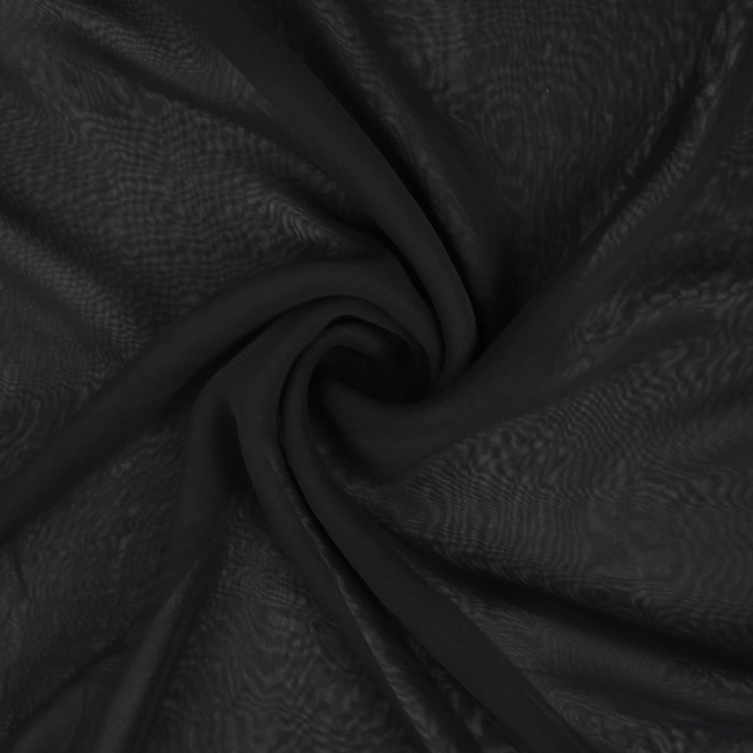 Black Solid 60gm Georgette Fabric SSMG-16 - Image 3