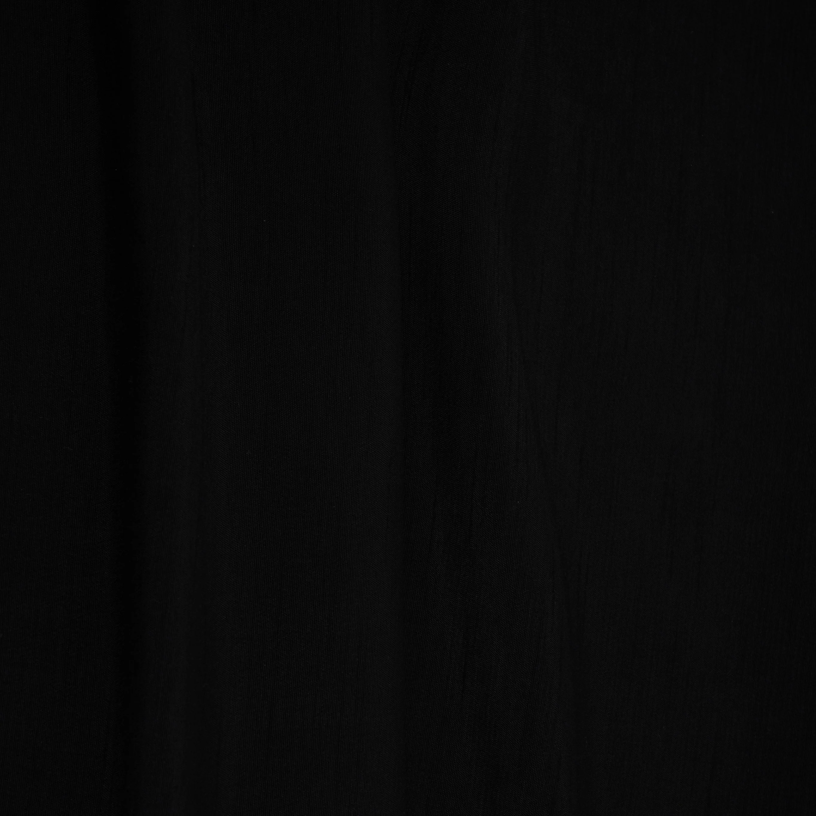 Black Solid Bemberg Raw Silk Fabric SSMR-07 - Image 5