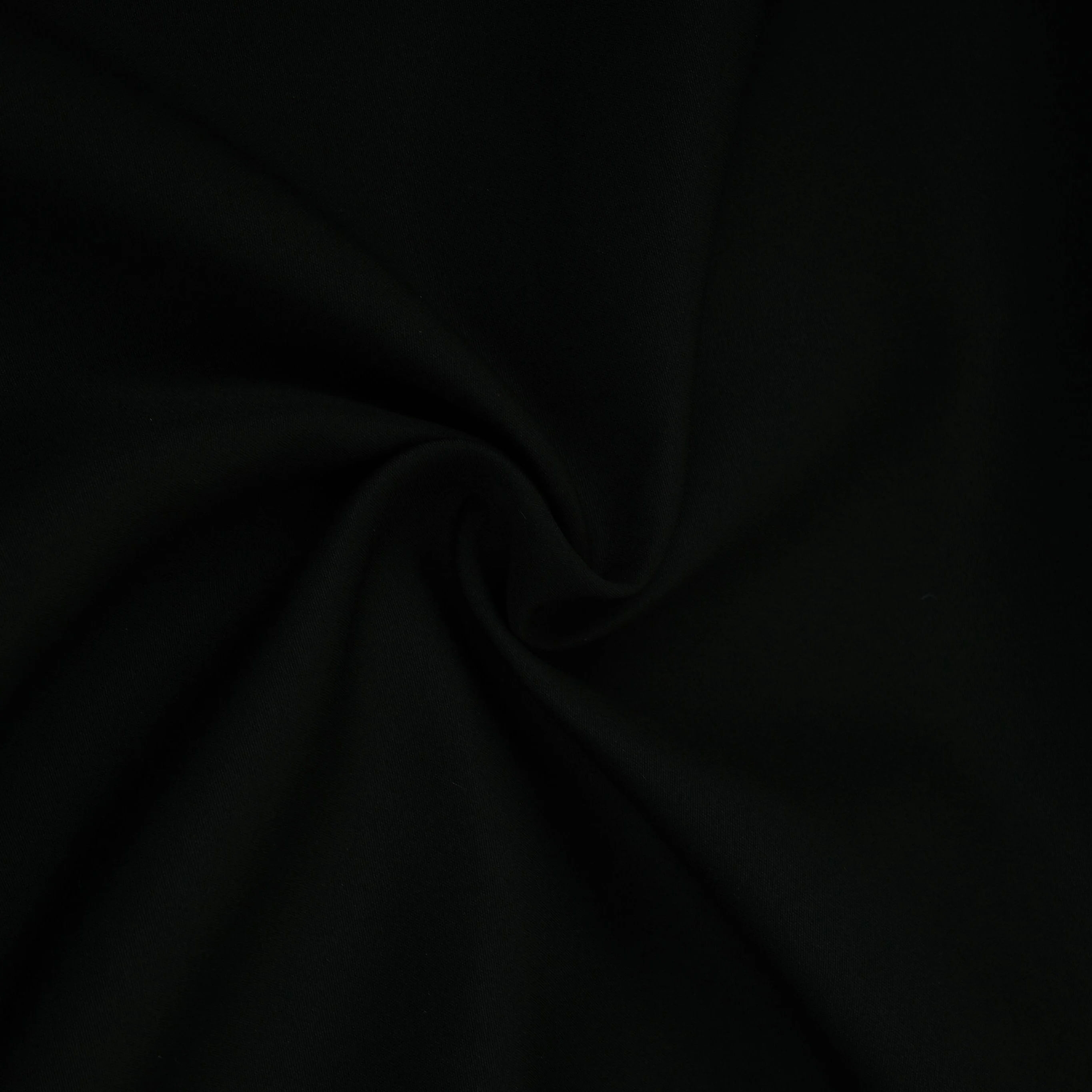 Black Solid Butter Crepe Fabric STB-05 - Image 5