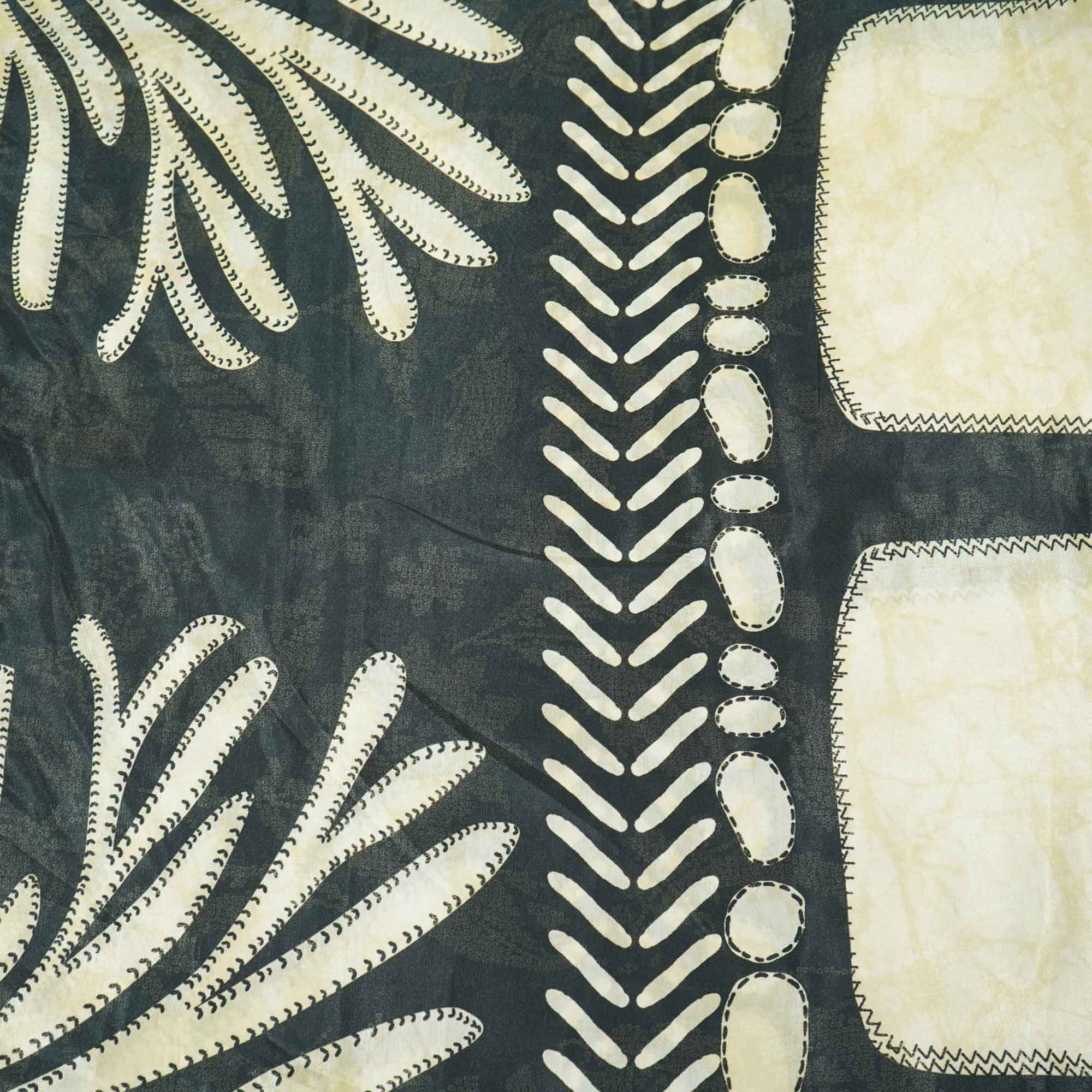 Black Stripes Print Bemberg Gajji Silk GT-15566 - Image 4