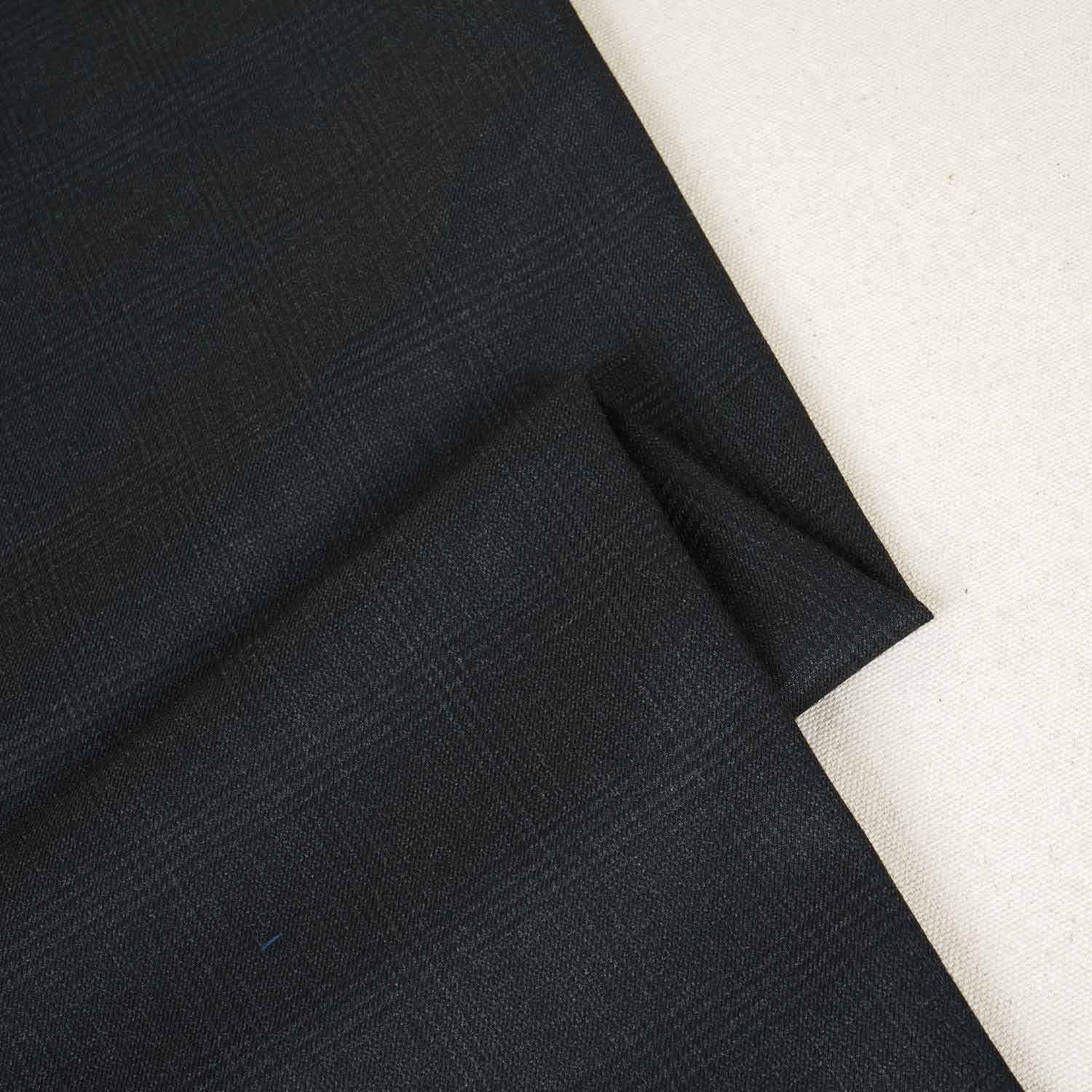 Black Viscose Suiting Fabric ST-27955 - Image 2