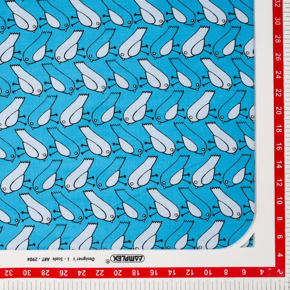 Blue Bird Kids Print Rayon Fabric - Image 3