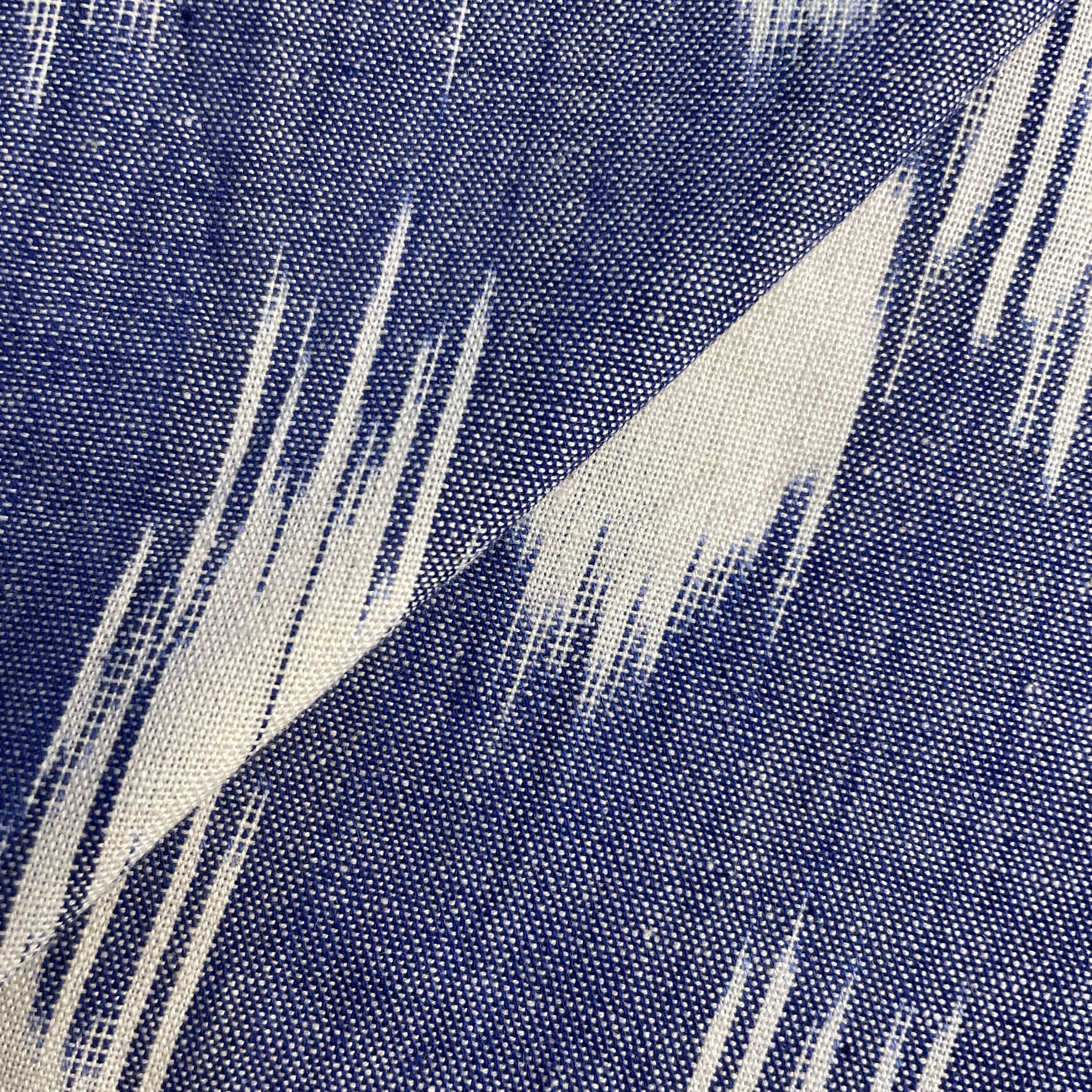 Blue Ikkat Print Cotton Fabric 18118 - Image 2