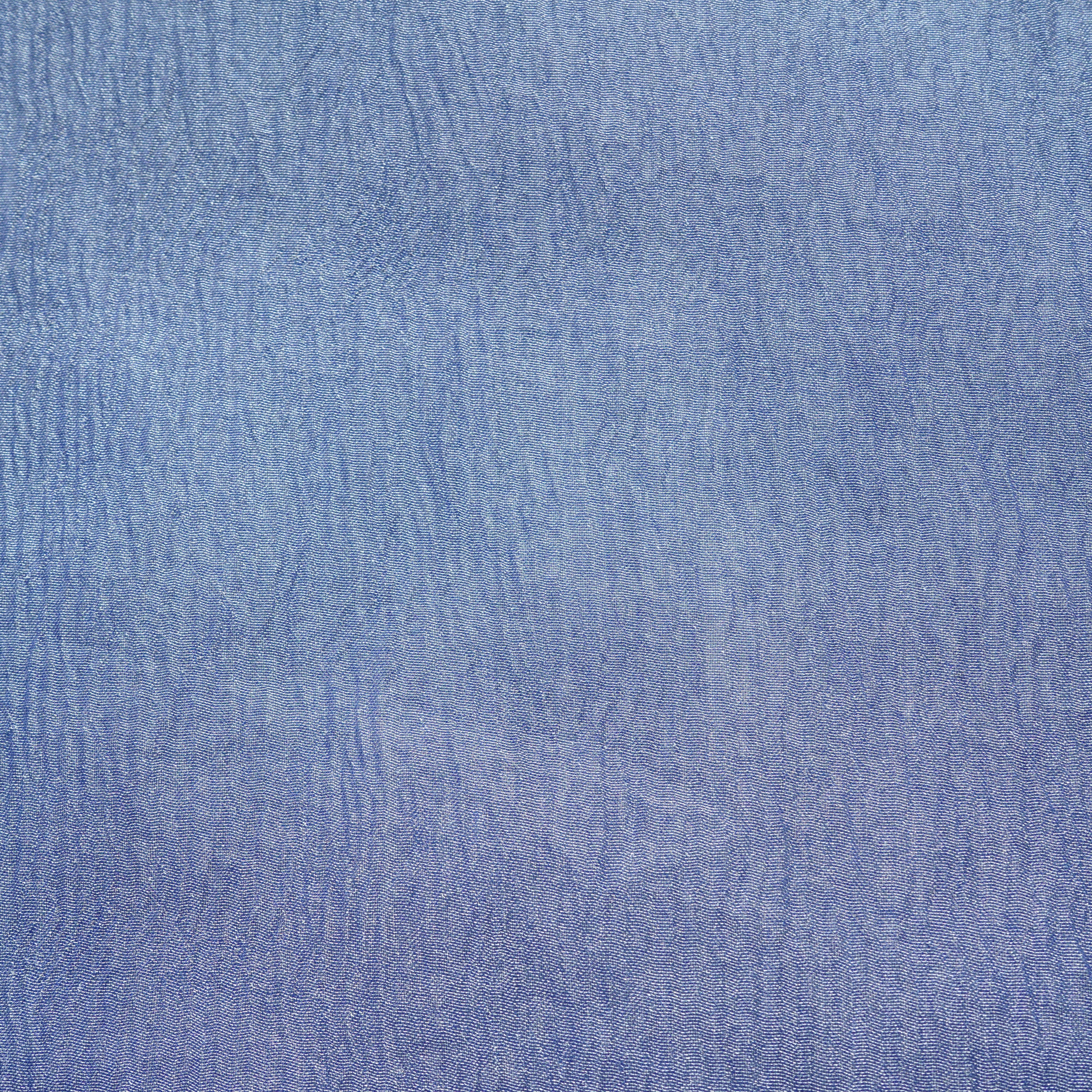 Blue Shimmer Crushed Tissue Fabric - Image 3