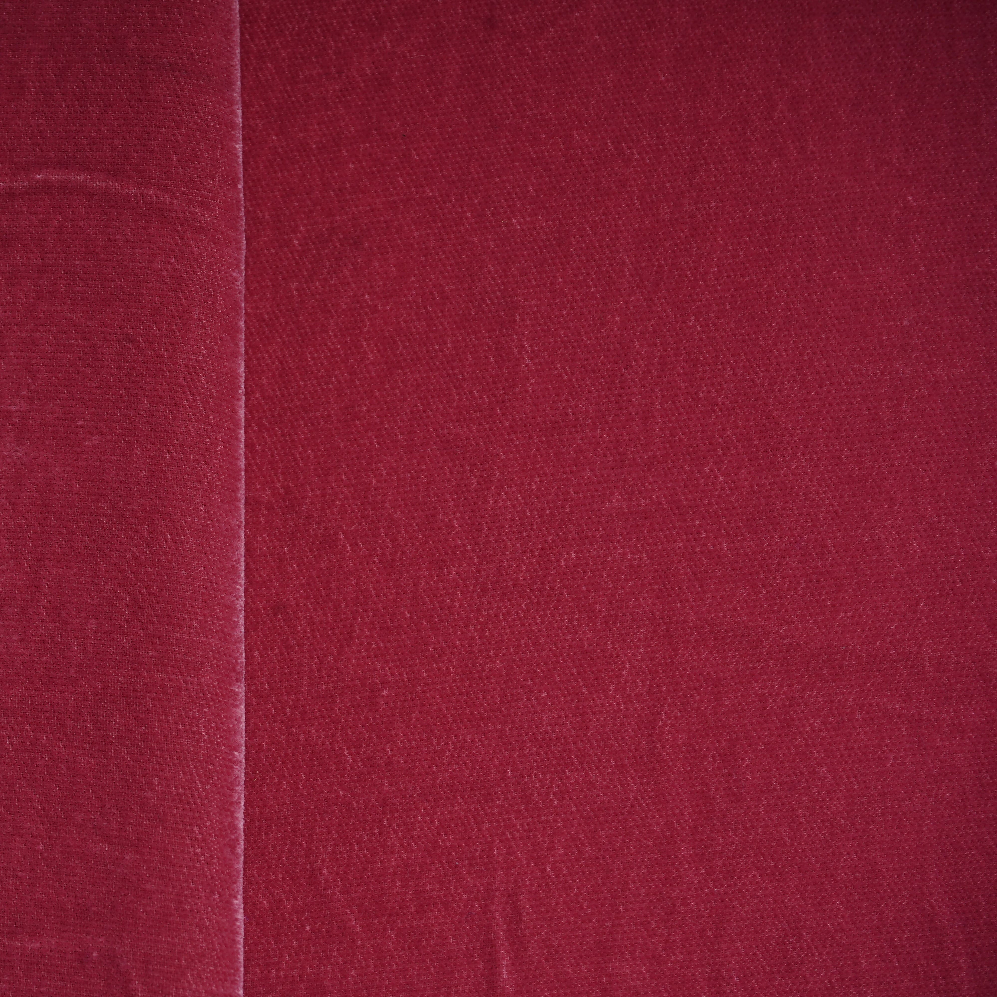 Brick Red Solid Velvet Fabric 20931 - Image 2