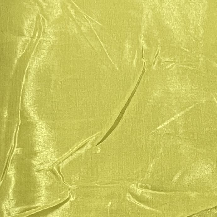 Bright Olive Solid Shantoon Fabric - Image 2