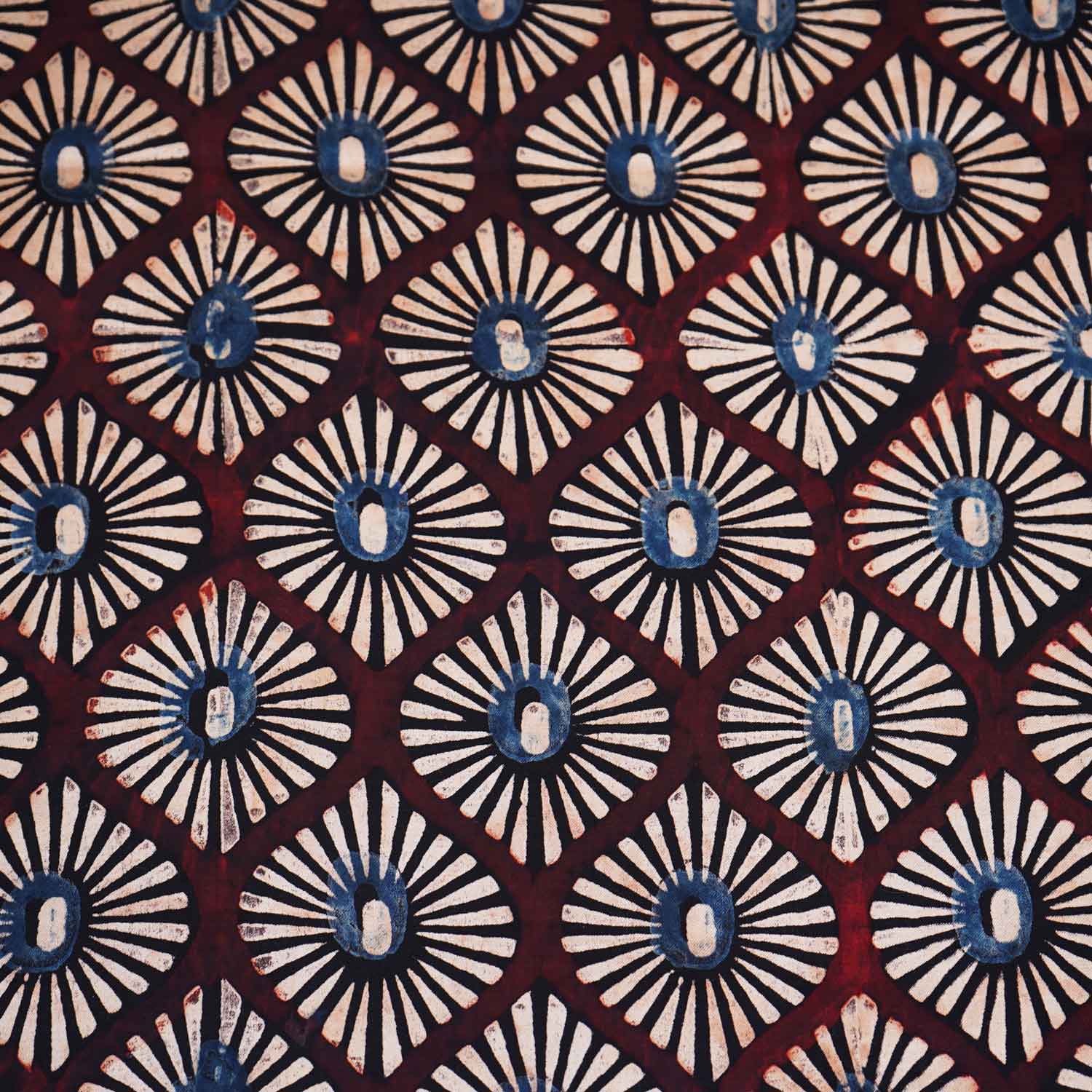Brown Ajrakh Print Modal Satin Fabric EEG-28724 - Image 4