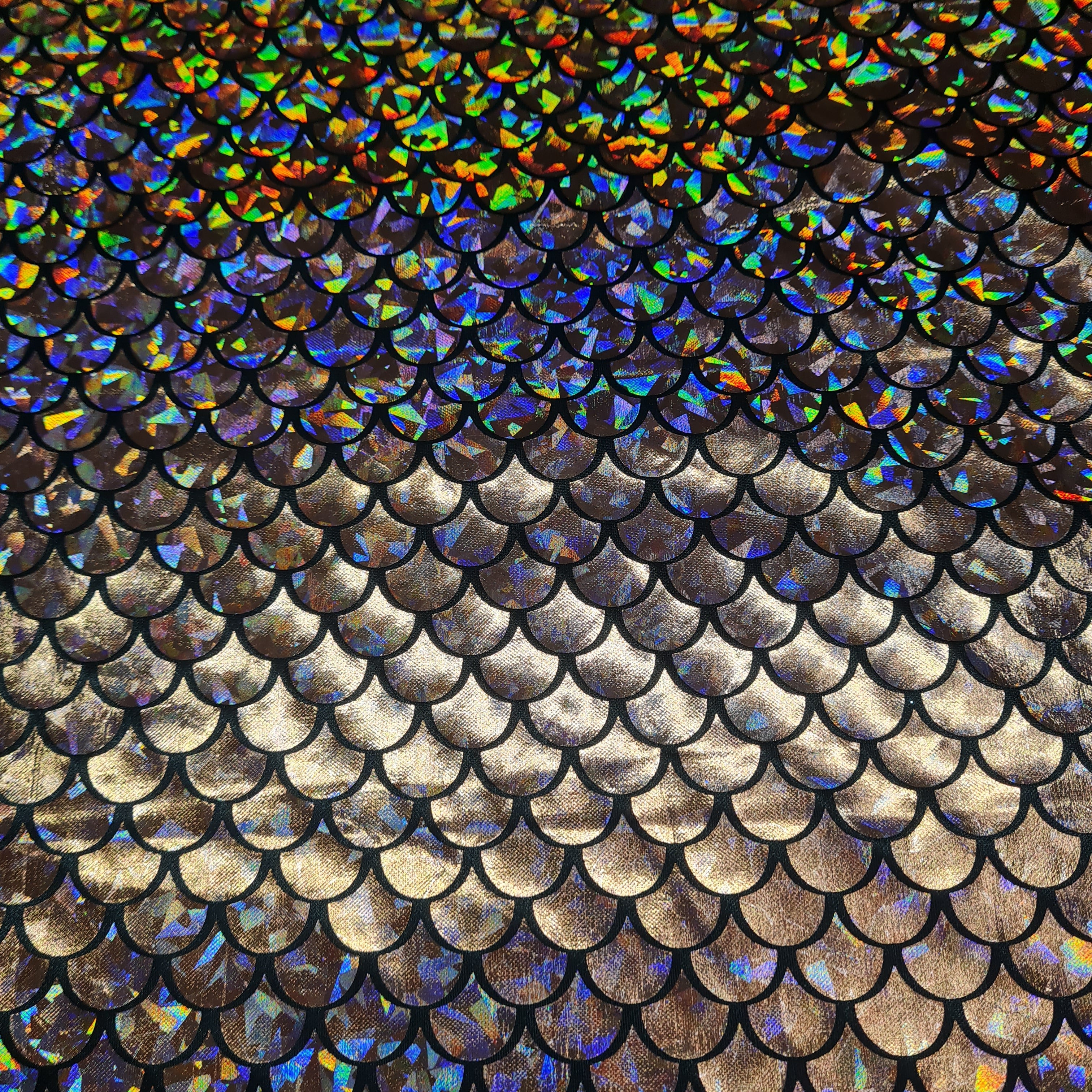 Brown Geometerical Imported Knit Fabric - Image 2