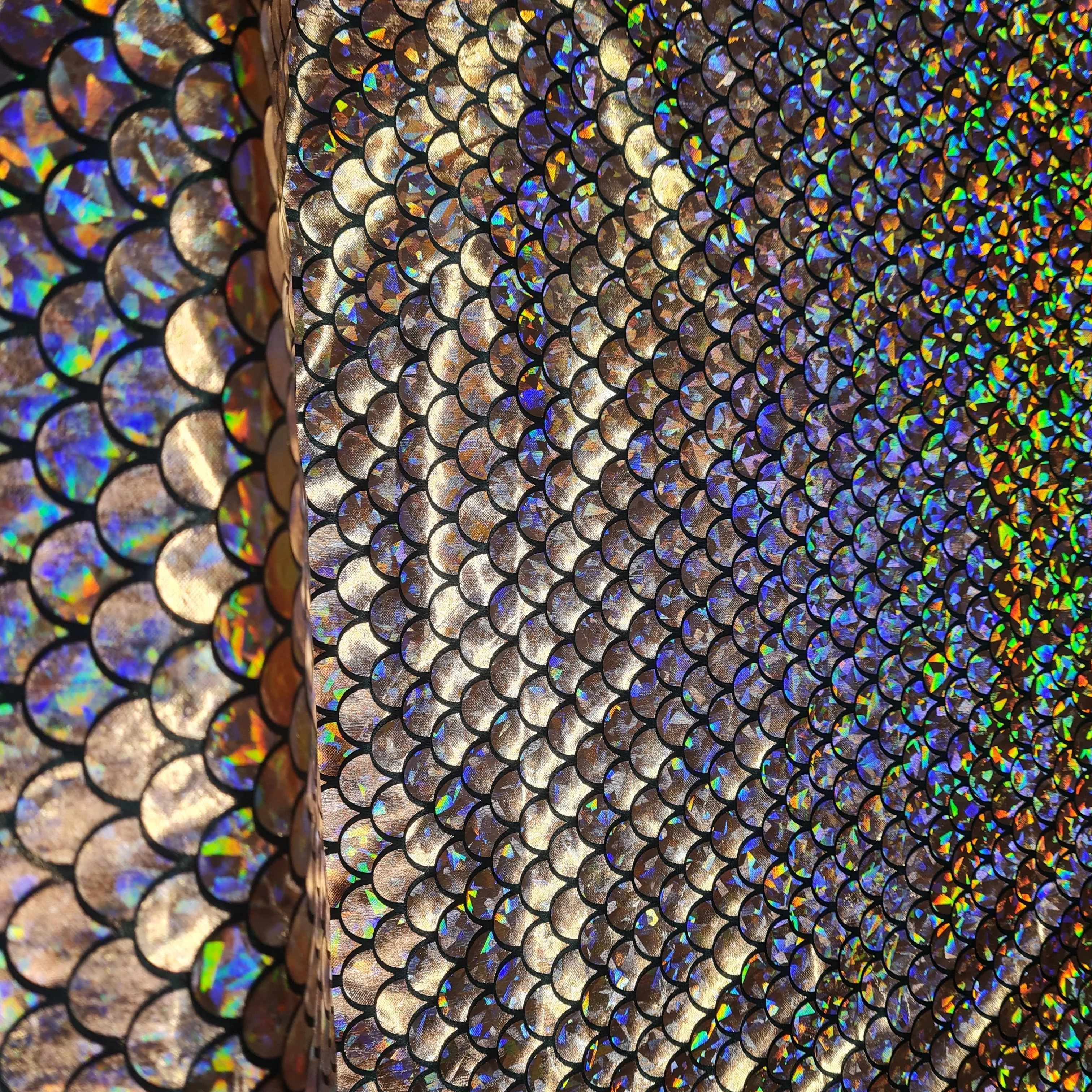 Brown Geometerical Imported Knit Fabric - Image 3