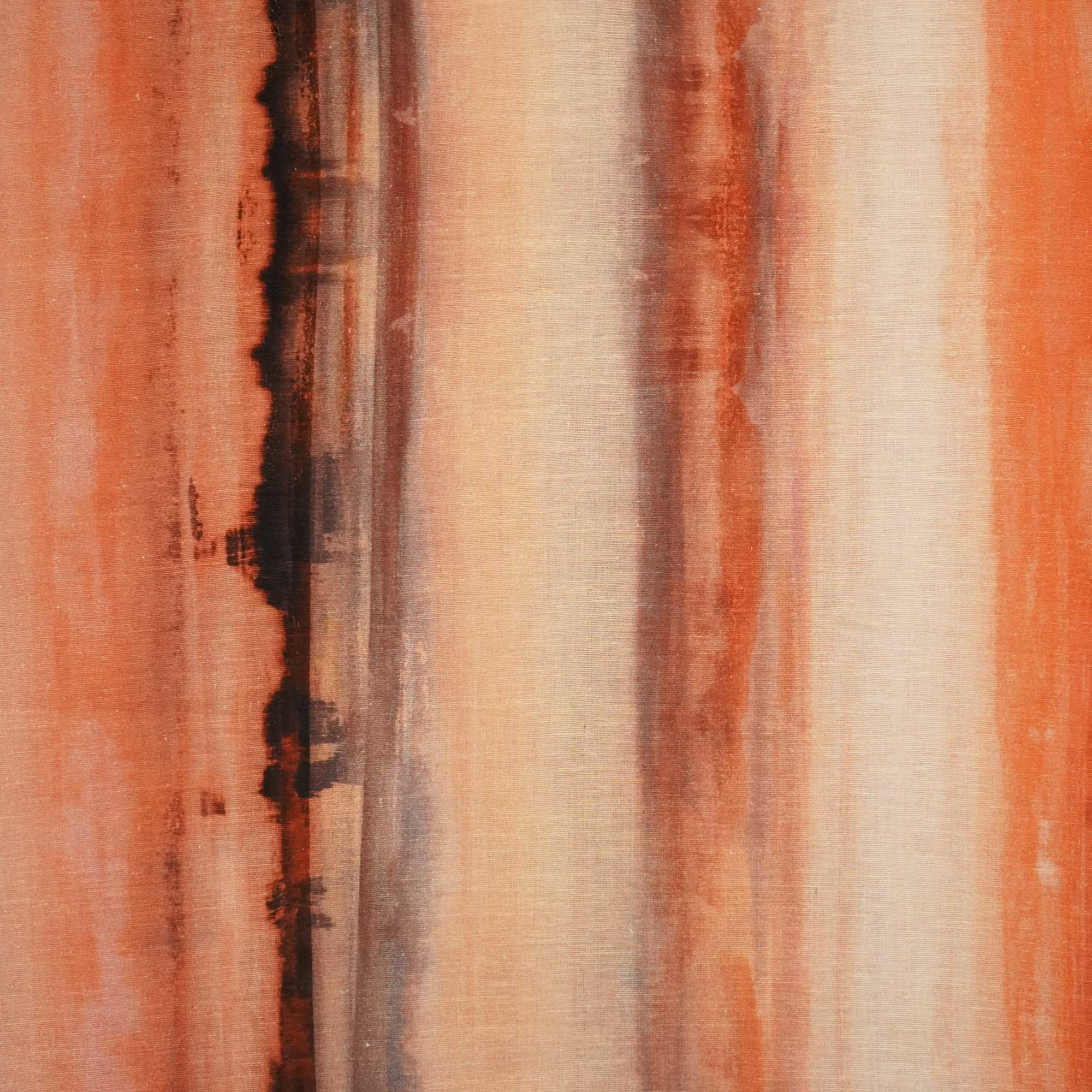 Brown Shibori Print Linen Fabric RM-25355 - Image 4