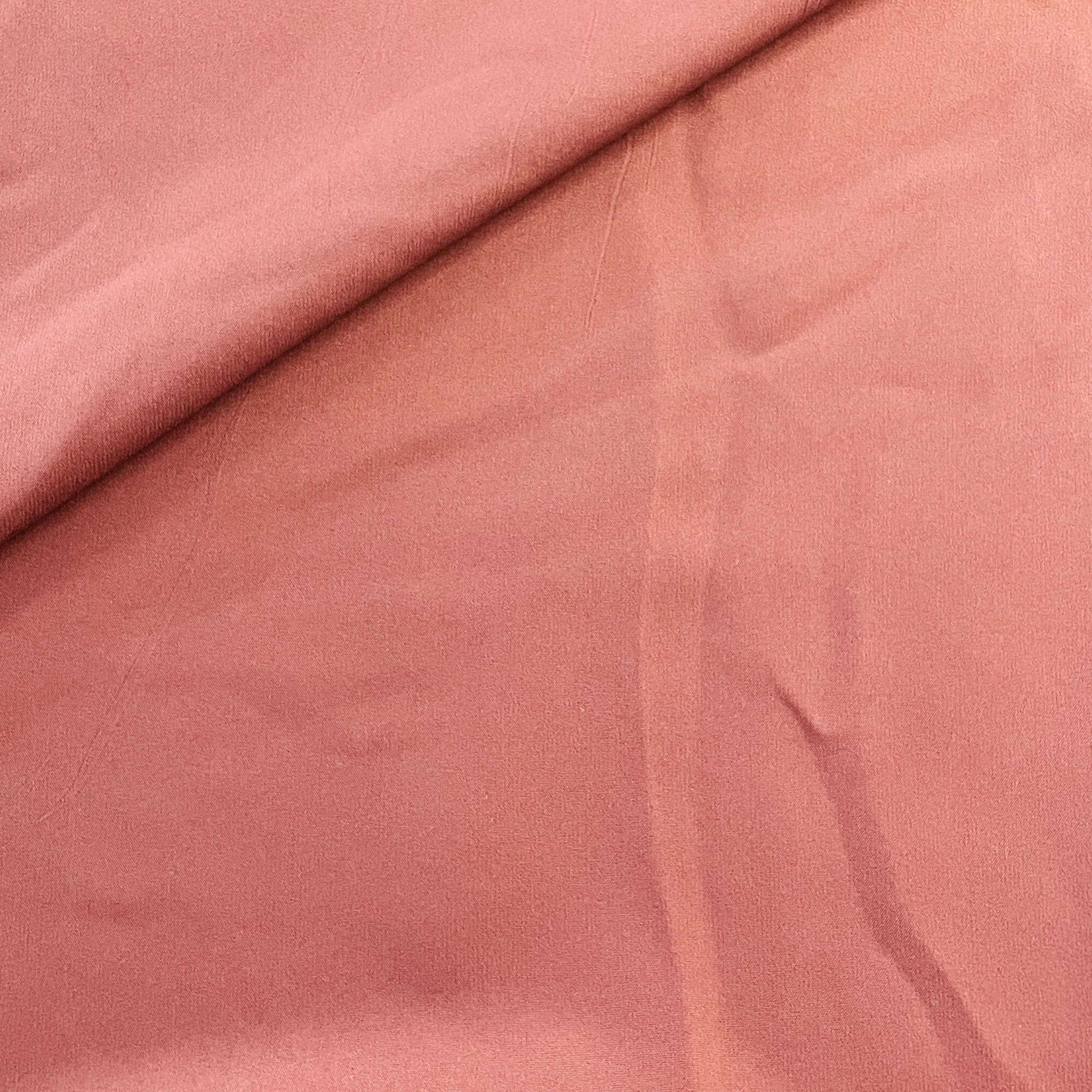 Brown Solid Butter Crepe Fabric - Image 3