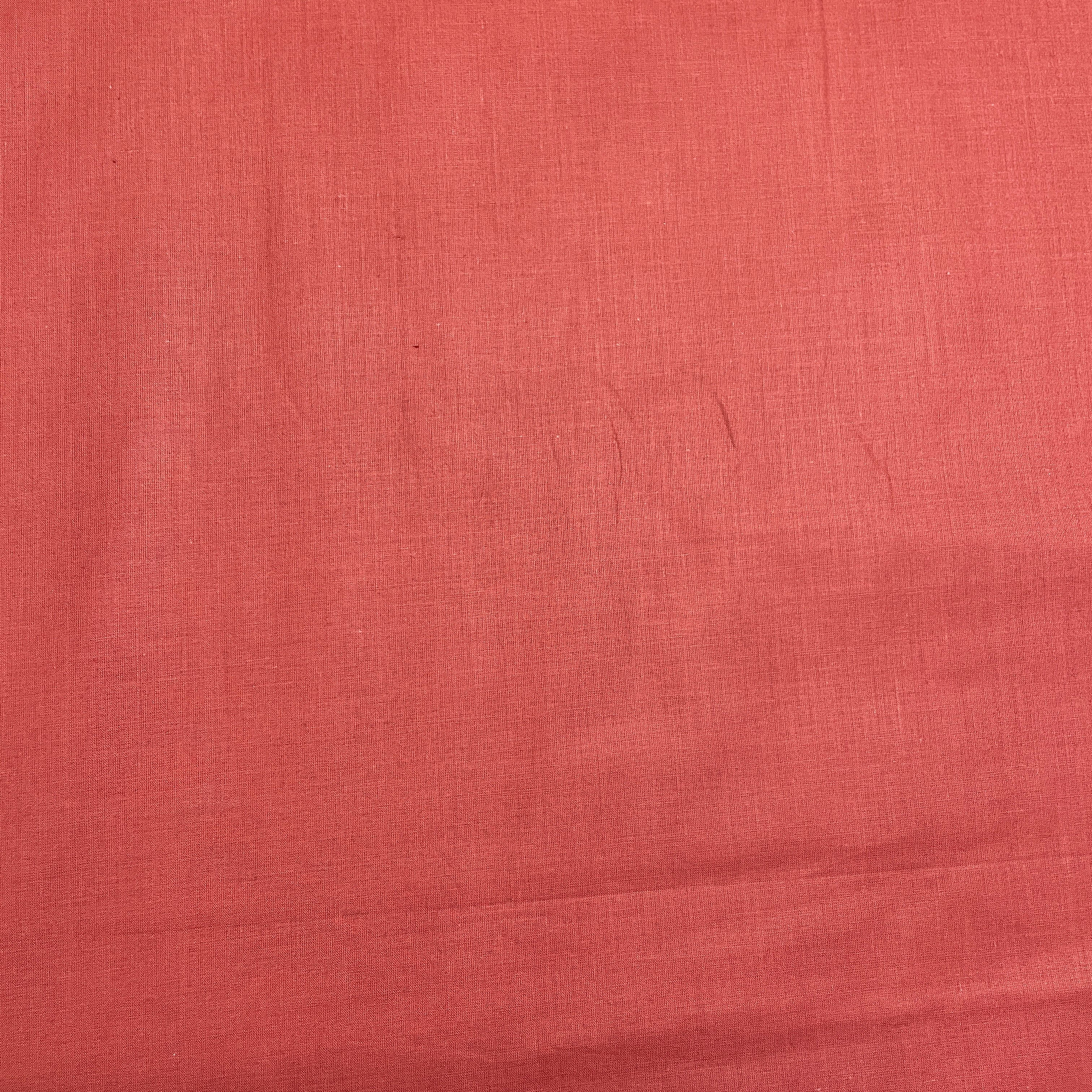 Brown Solid Cotton Fabric - Image 2