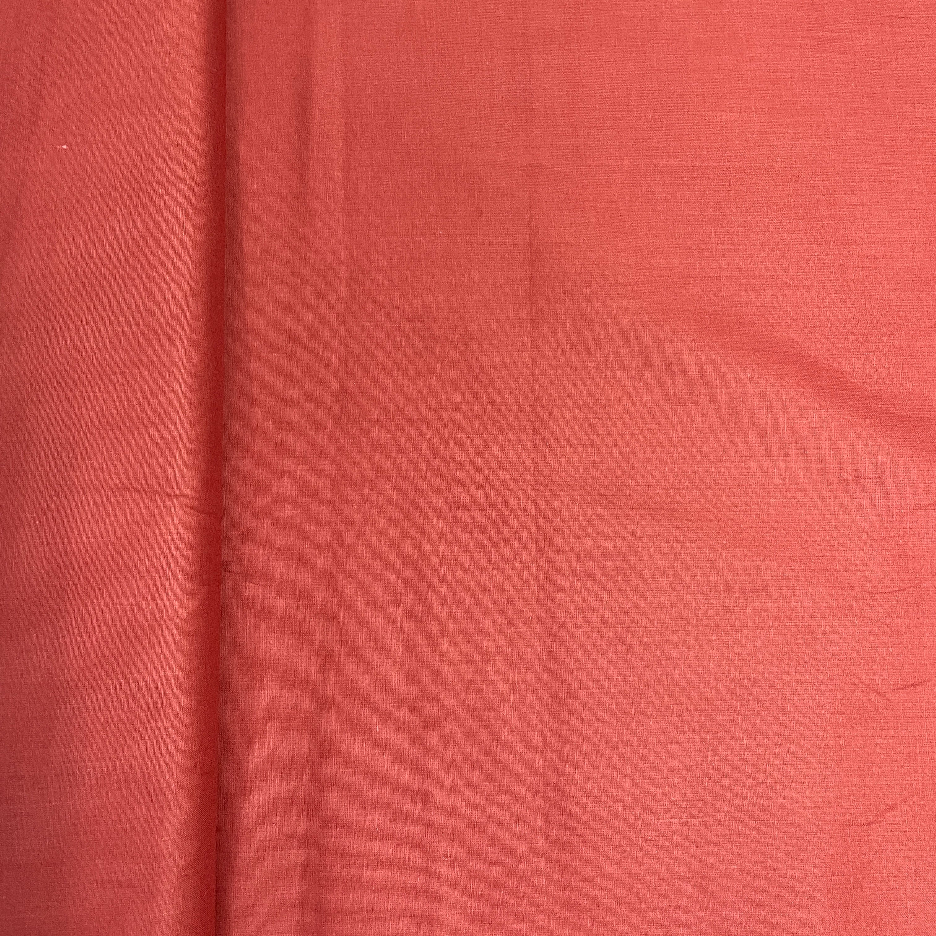 Brown Solid Cotton Fabric - Image 3