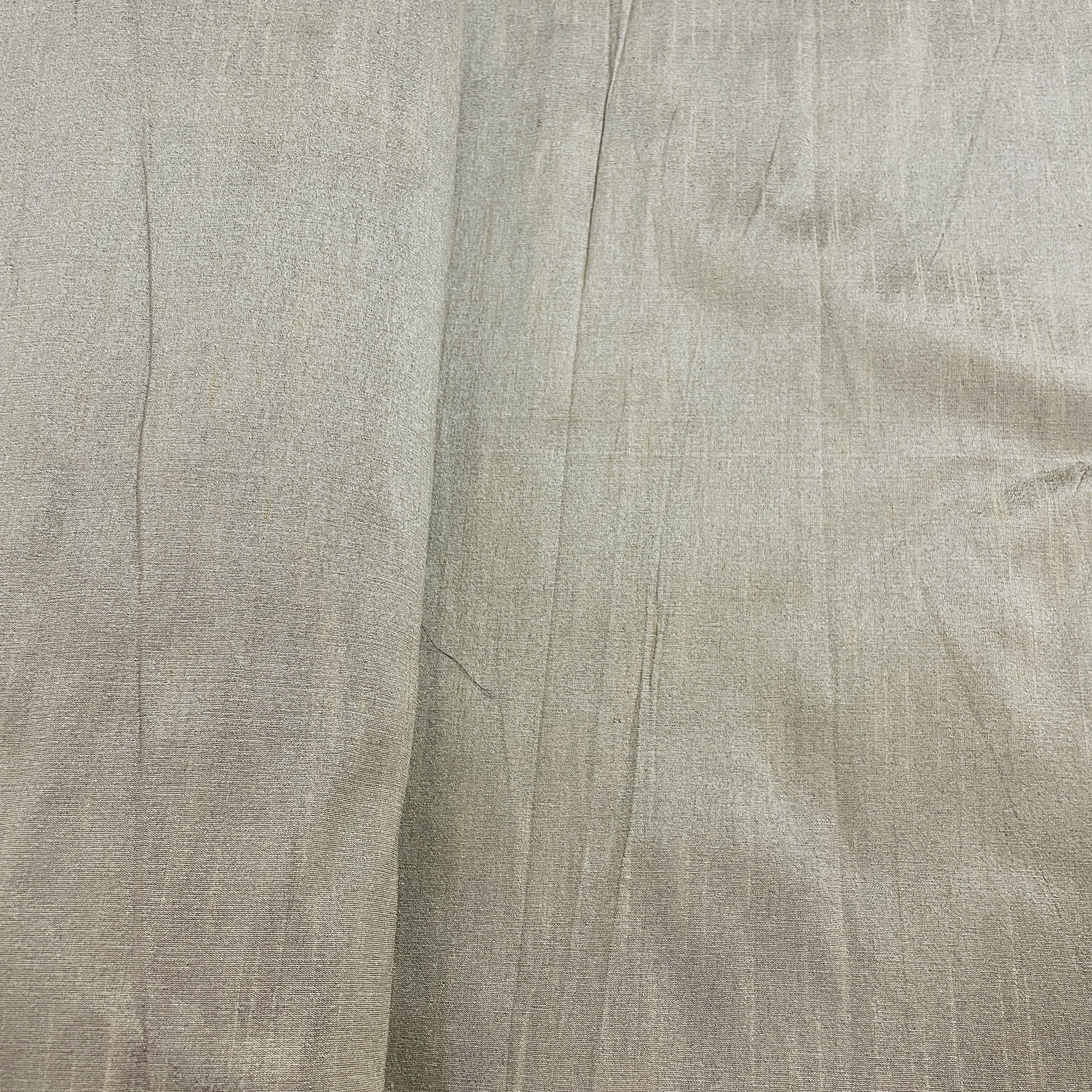 Brown Solid Dupian Silk Fabric - Image 3
