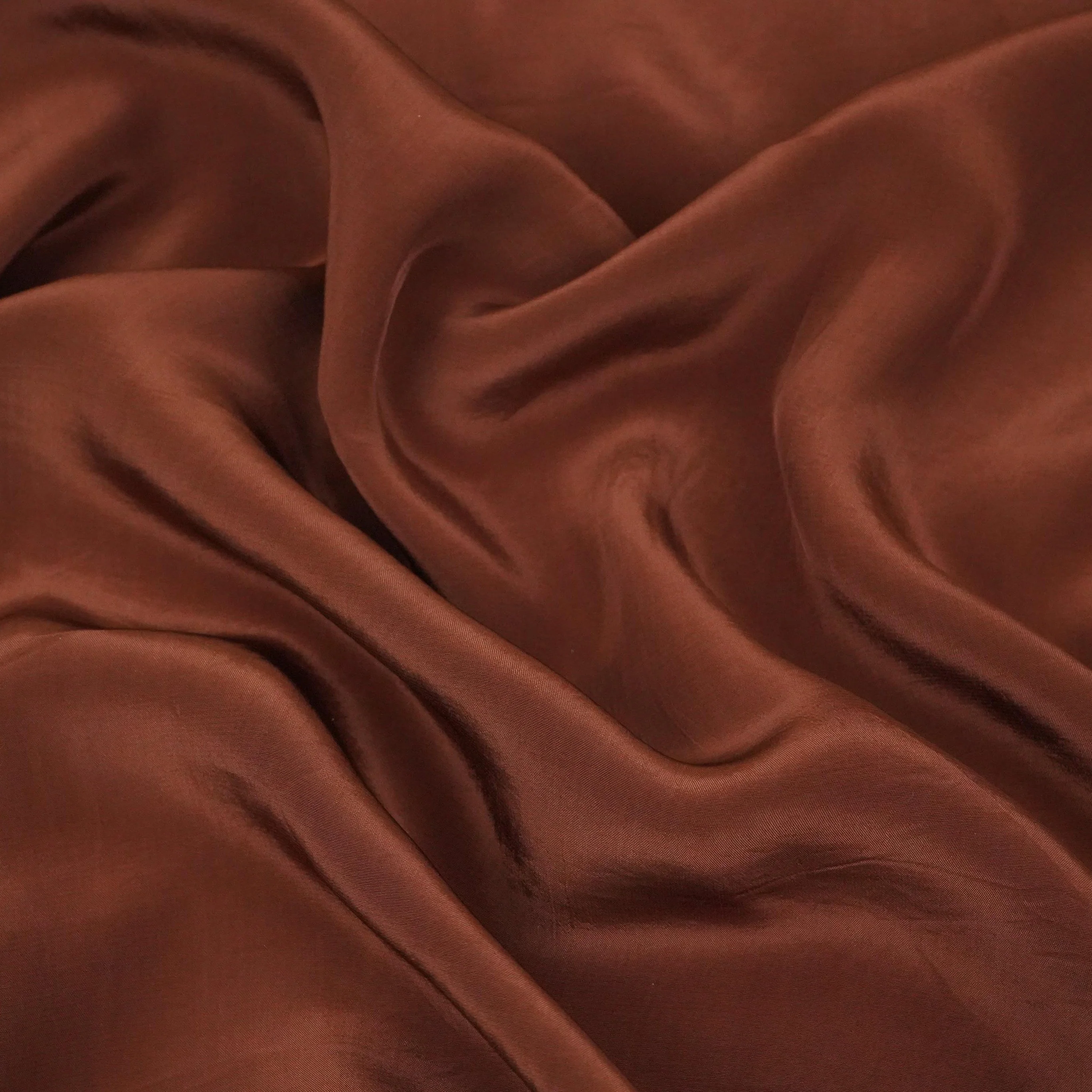 Brown Solid Natural Crepe Fabric BSN-16 - Image 3