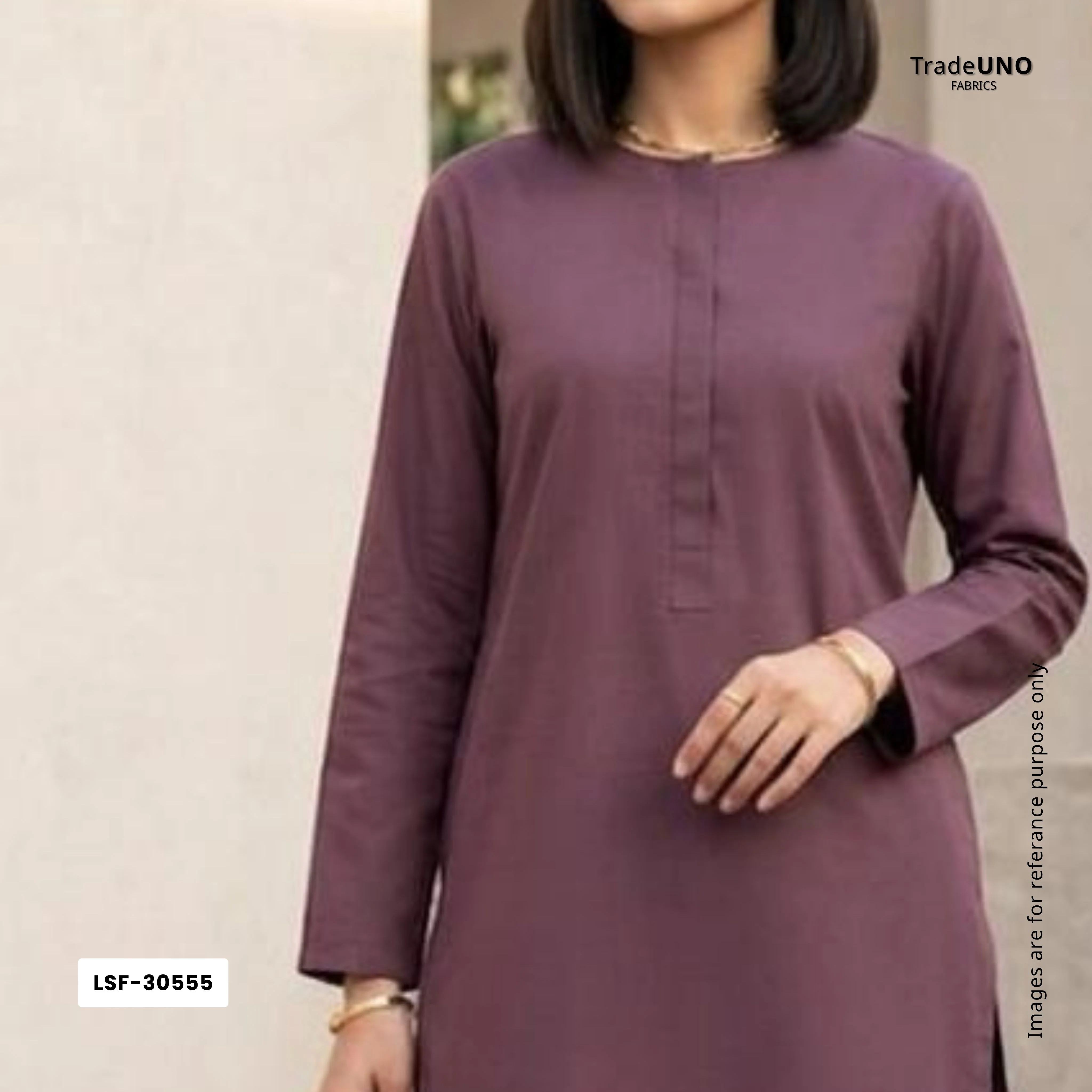 Brown Solid Poplin Fabric LSF-30555 - Image 5