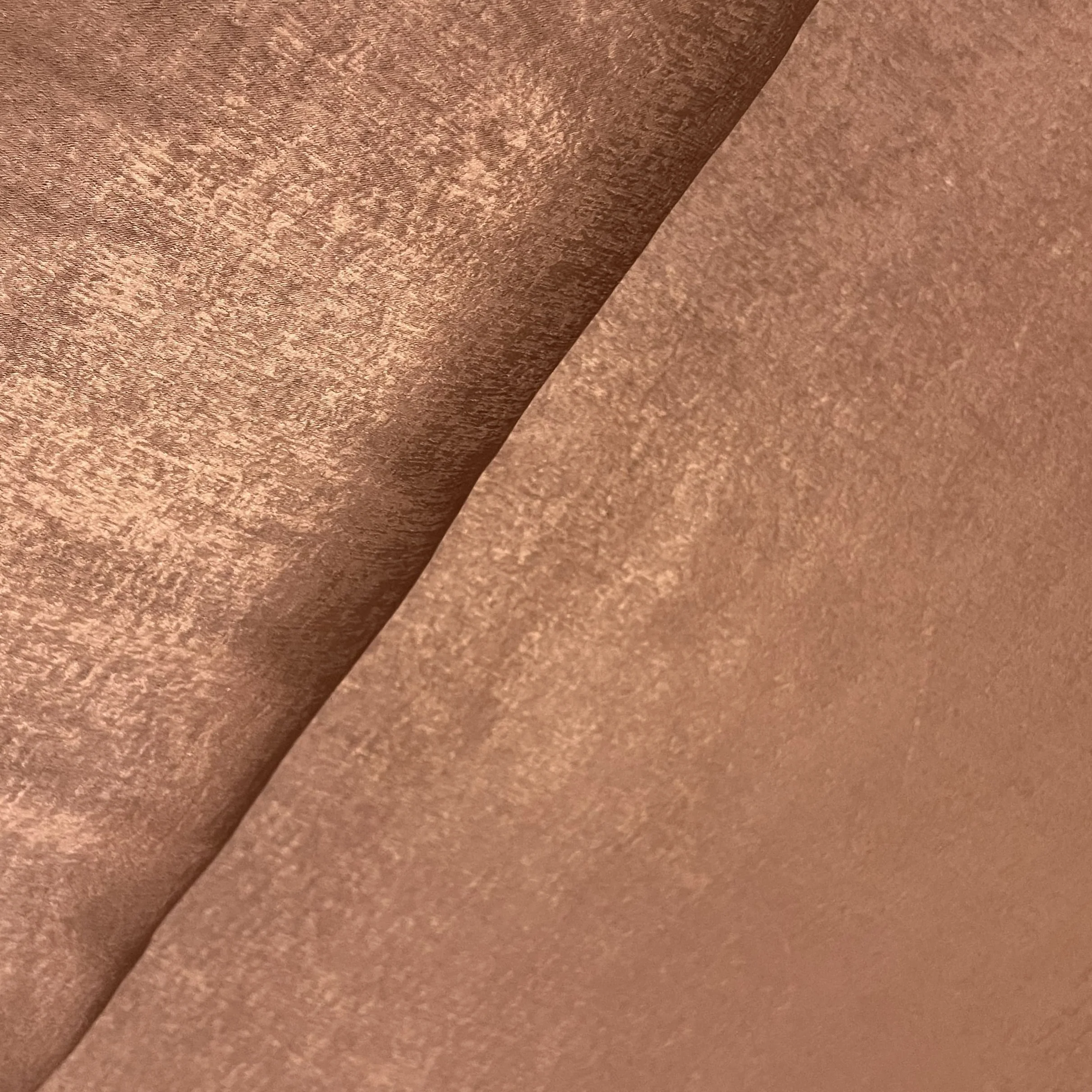 Brown Solid Sandwash Satin Fabric AF-18418 - Image 2