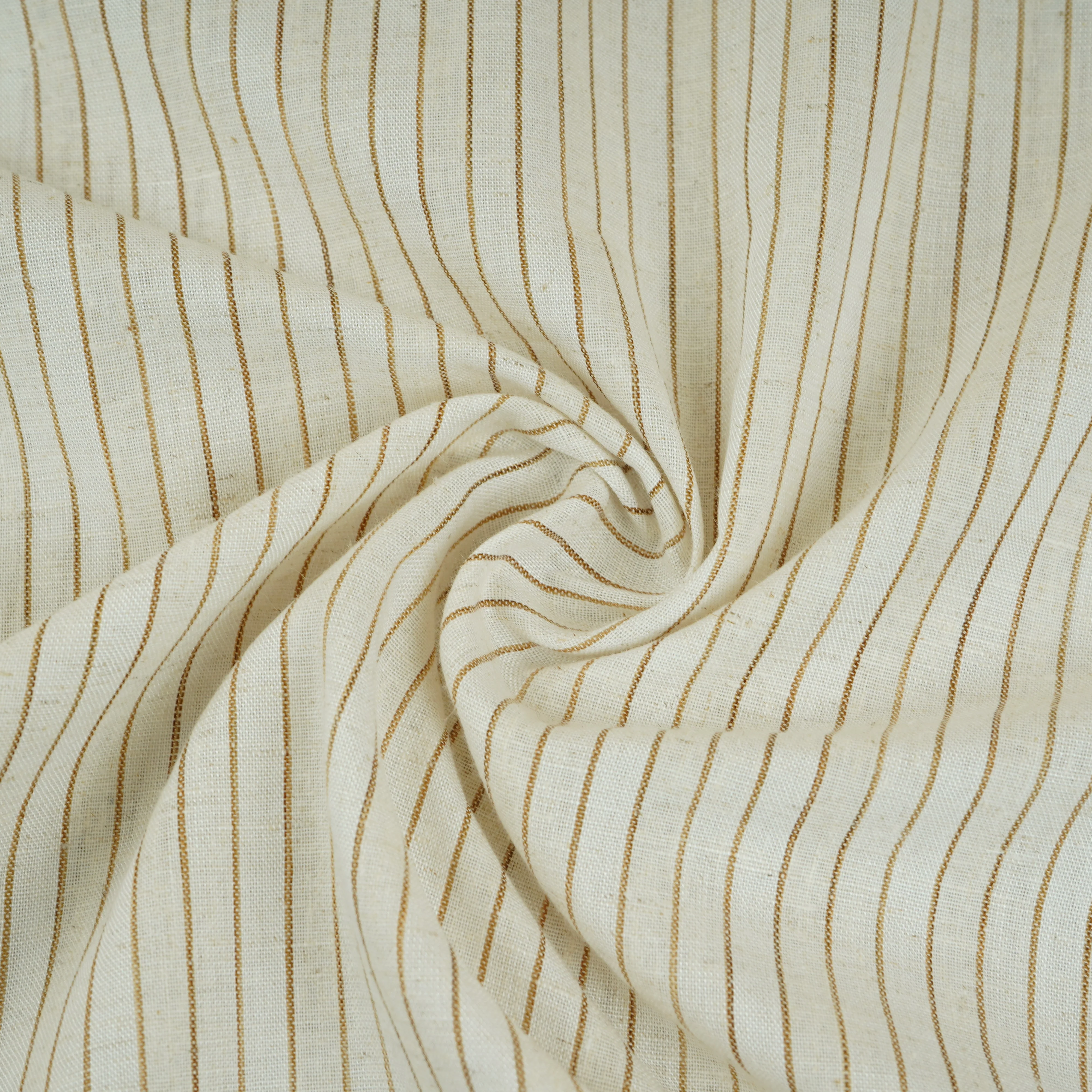 Brown & White RFD Linen Fabric RS-30245 - Image 3