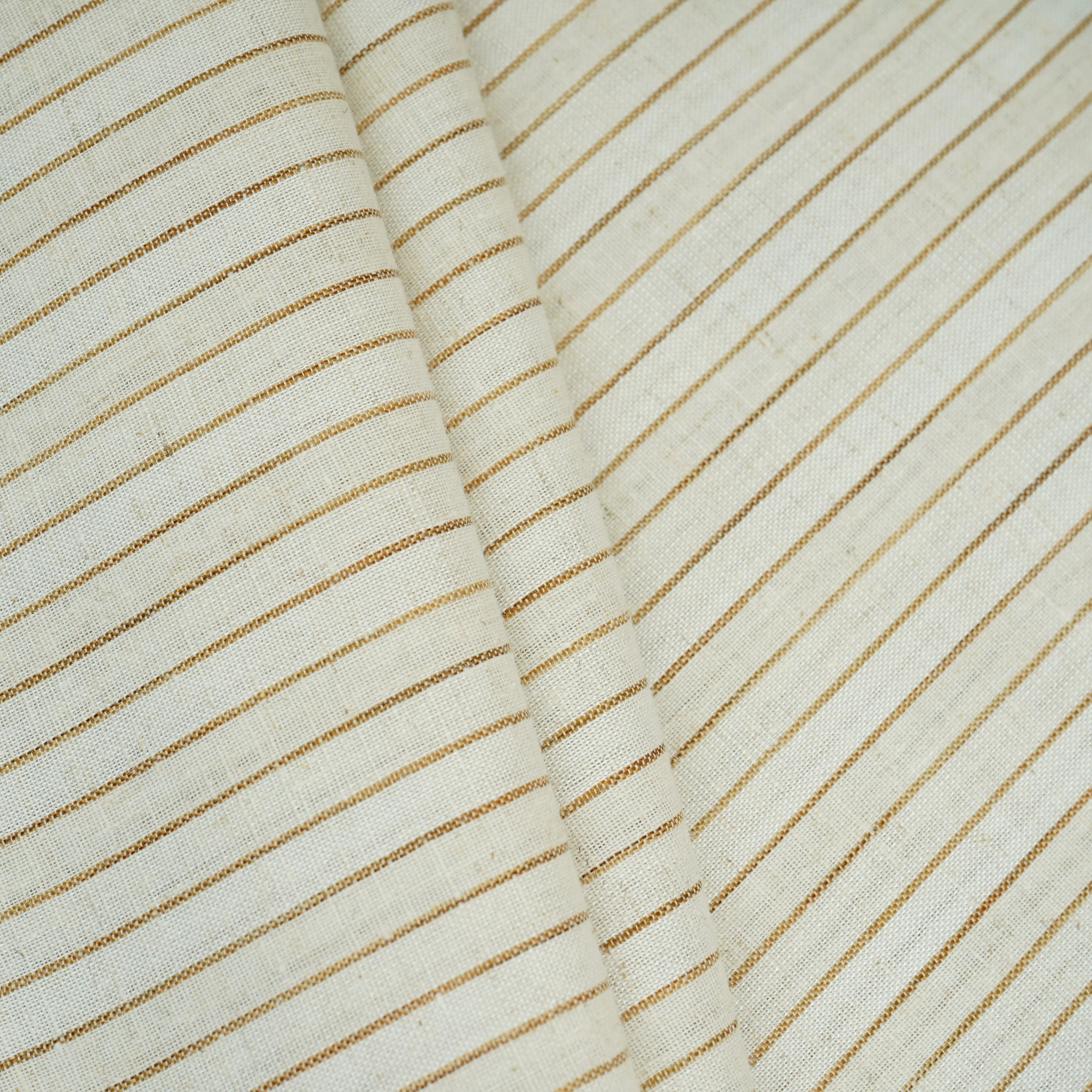 Brown & White RFD Linen Fabric RS-30245 - Image 4