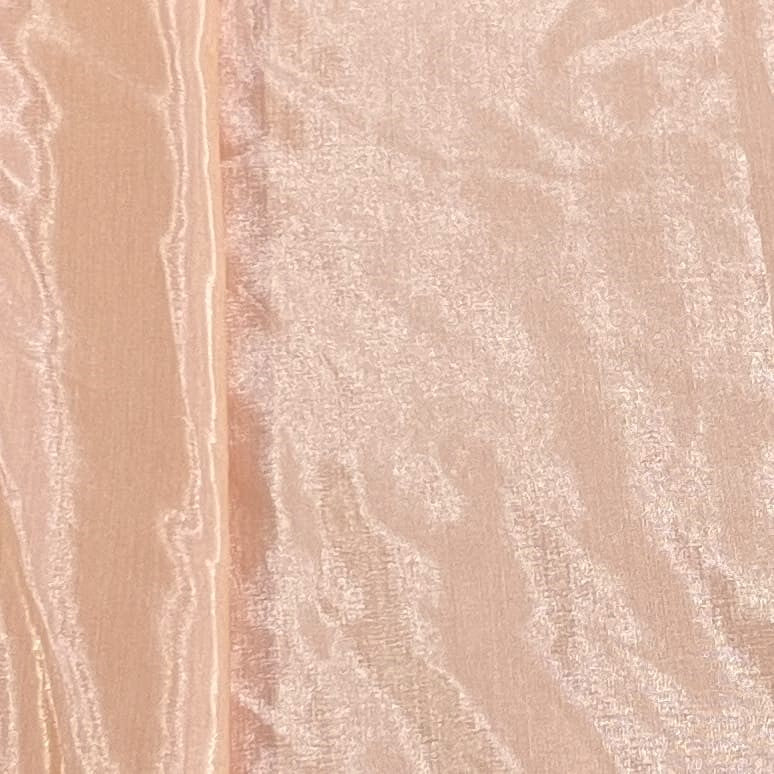 Premium Light Orange Solid Shantoon Fabric - Image 3