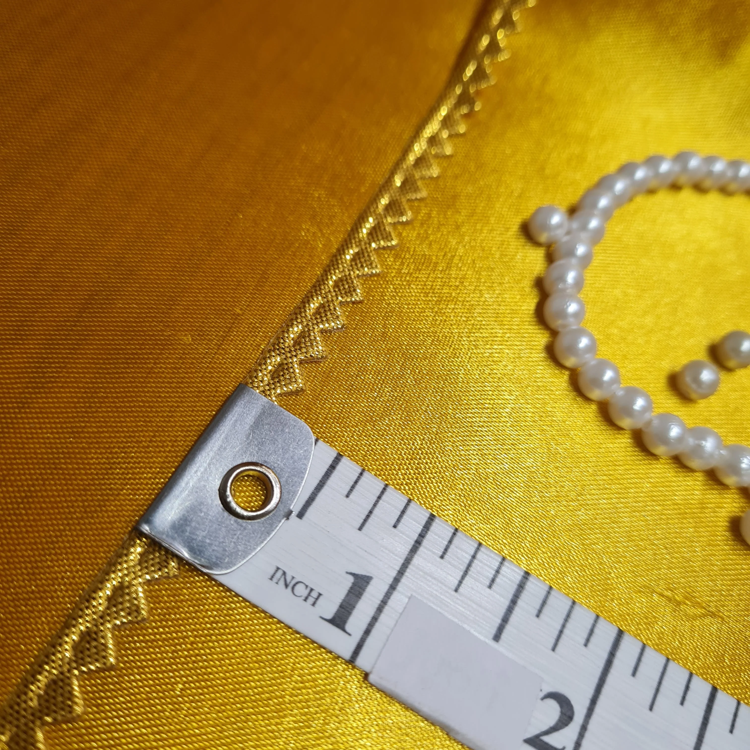 Classic Bright Gold Chevron Piping Lace - Image 3