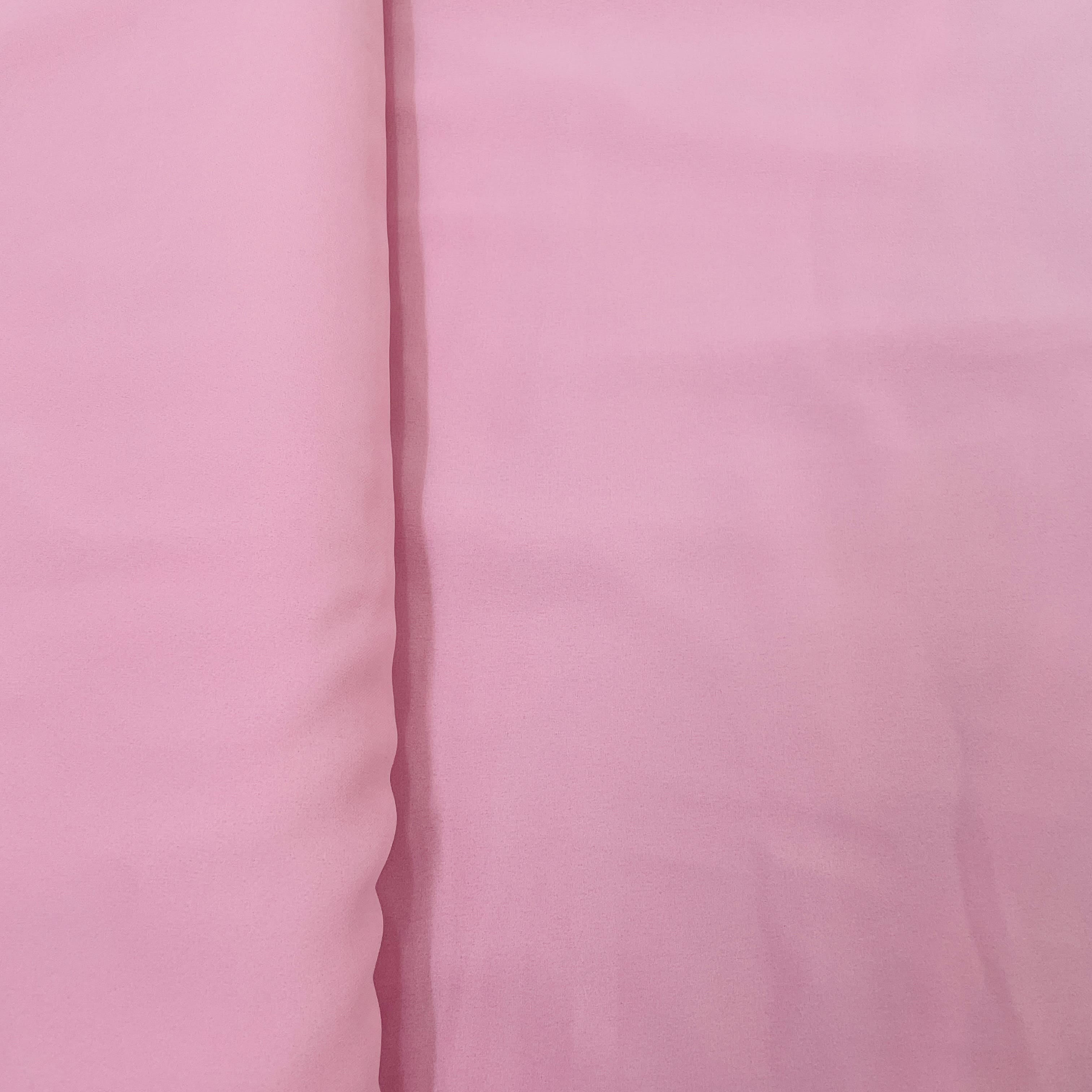 Classic Pink Solid Georgette Fabric - Image 3