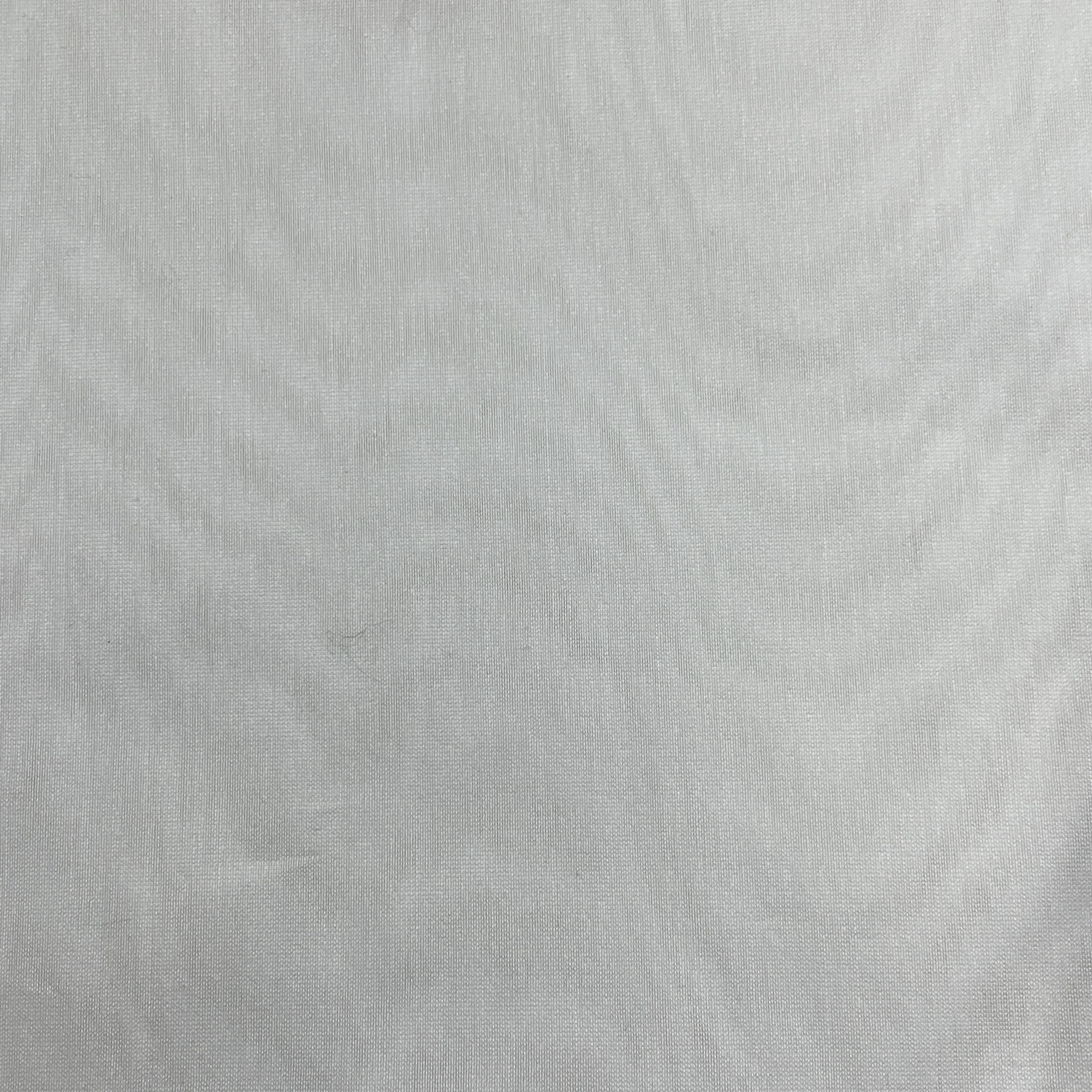 Classic White Solid 70g Dyeable Pure Chanderi Silk Fabric - Image 2
