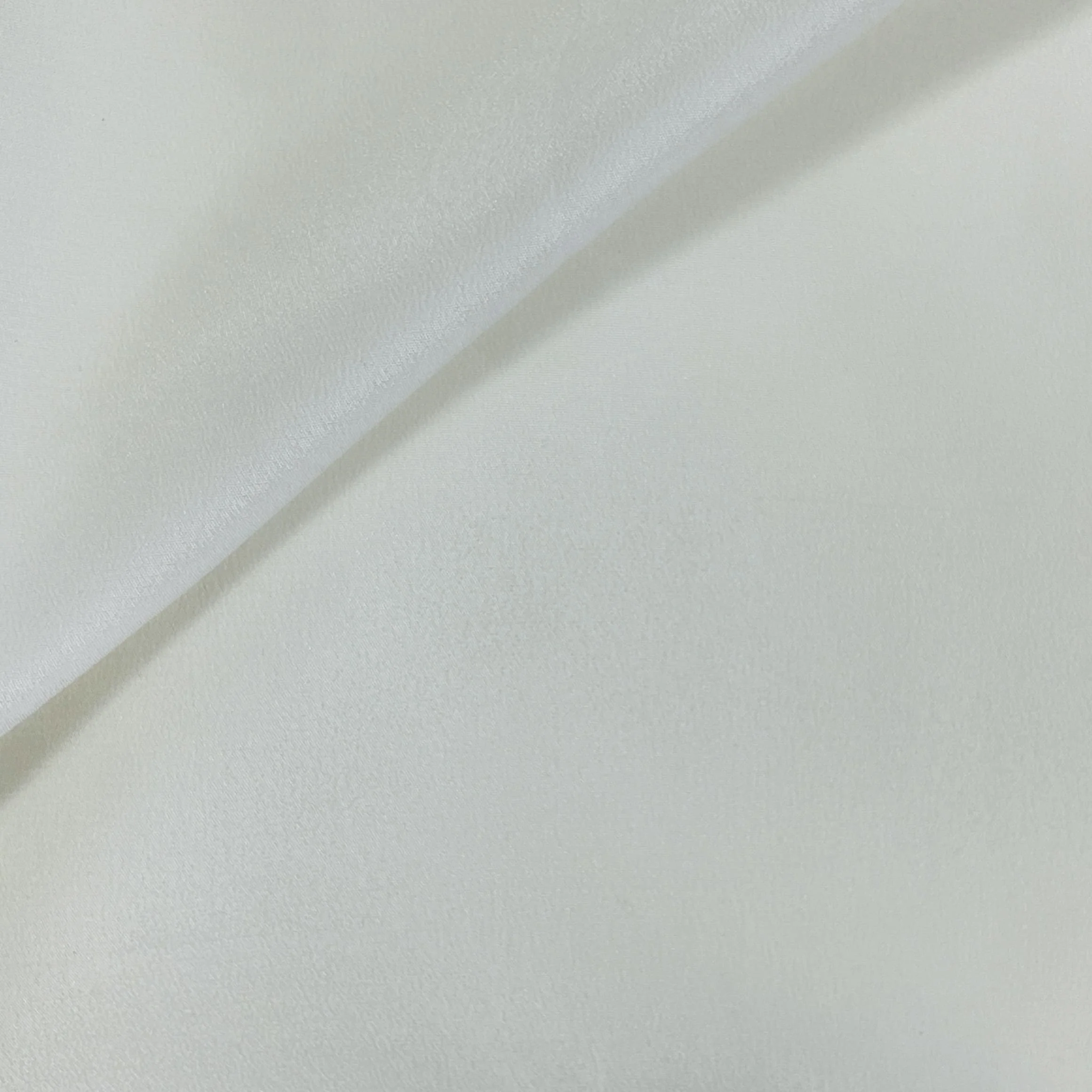 Classic White Solid Dyeable silk Fabric - Image 3