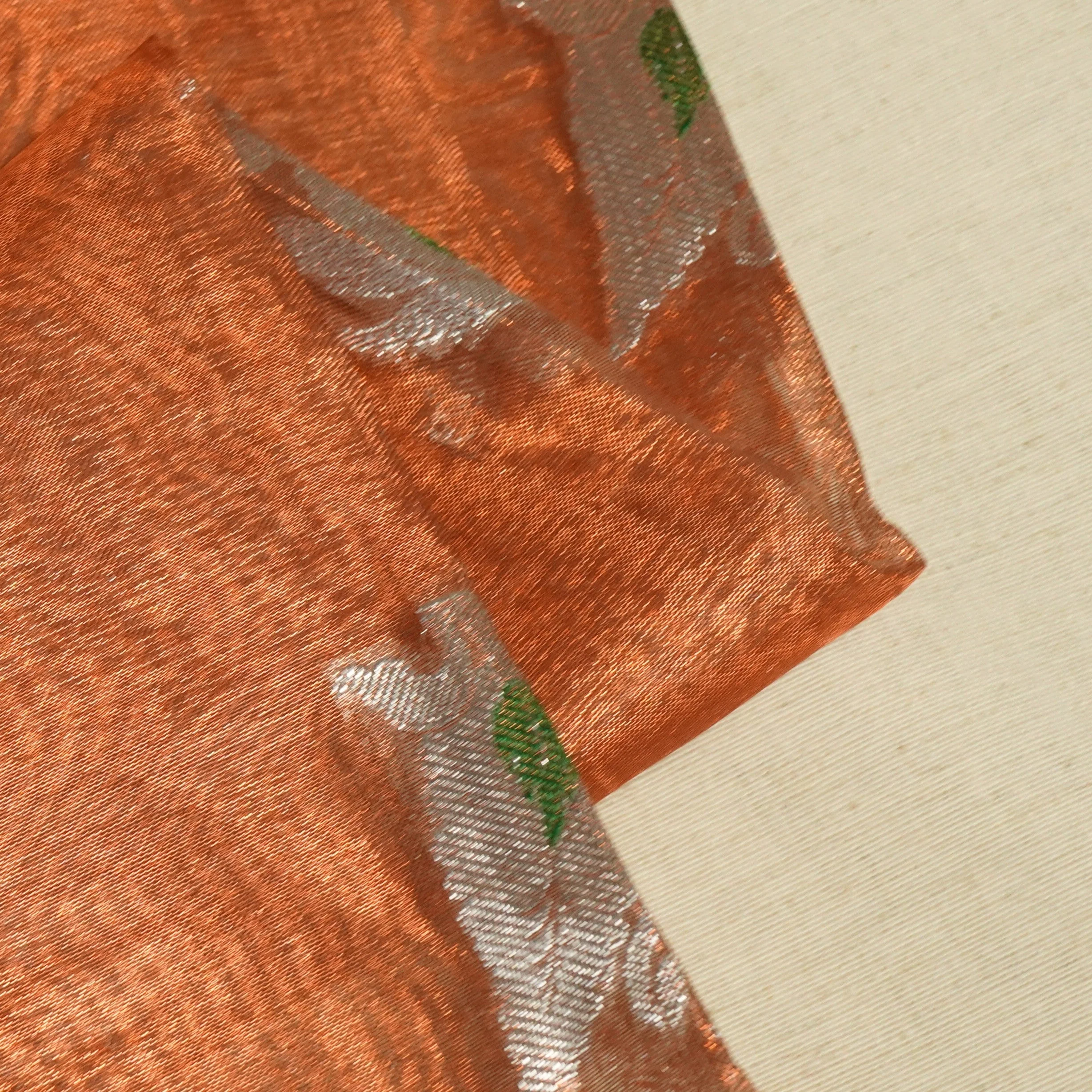 Copper Gold Buti Banarasi Jacquard Tissue KRE-15481 - Image 2