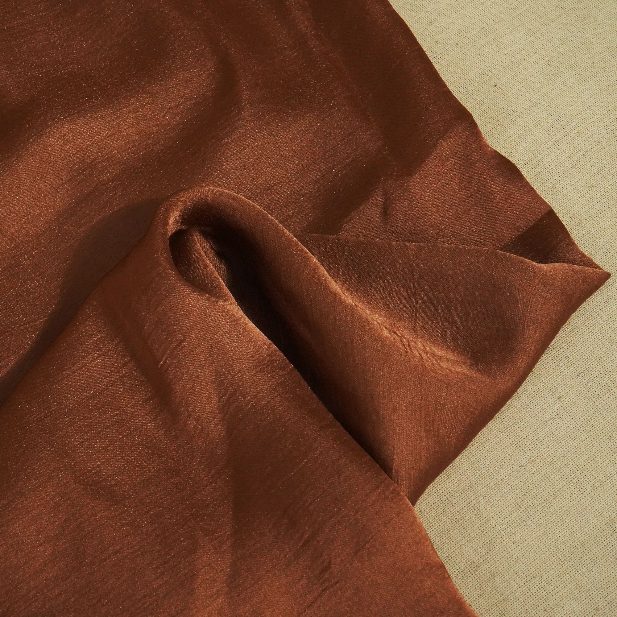 Copper Solid Bemberg Silk Fabric KC-16046 - Image 2