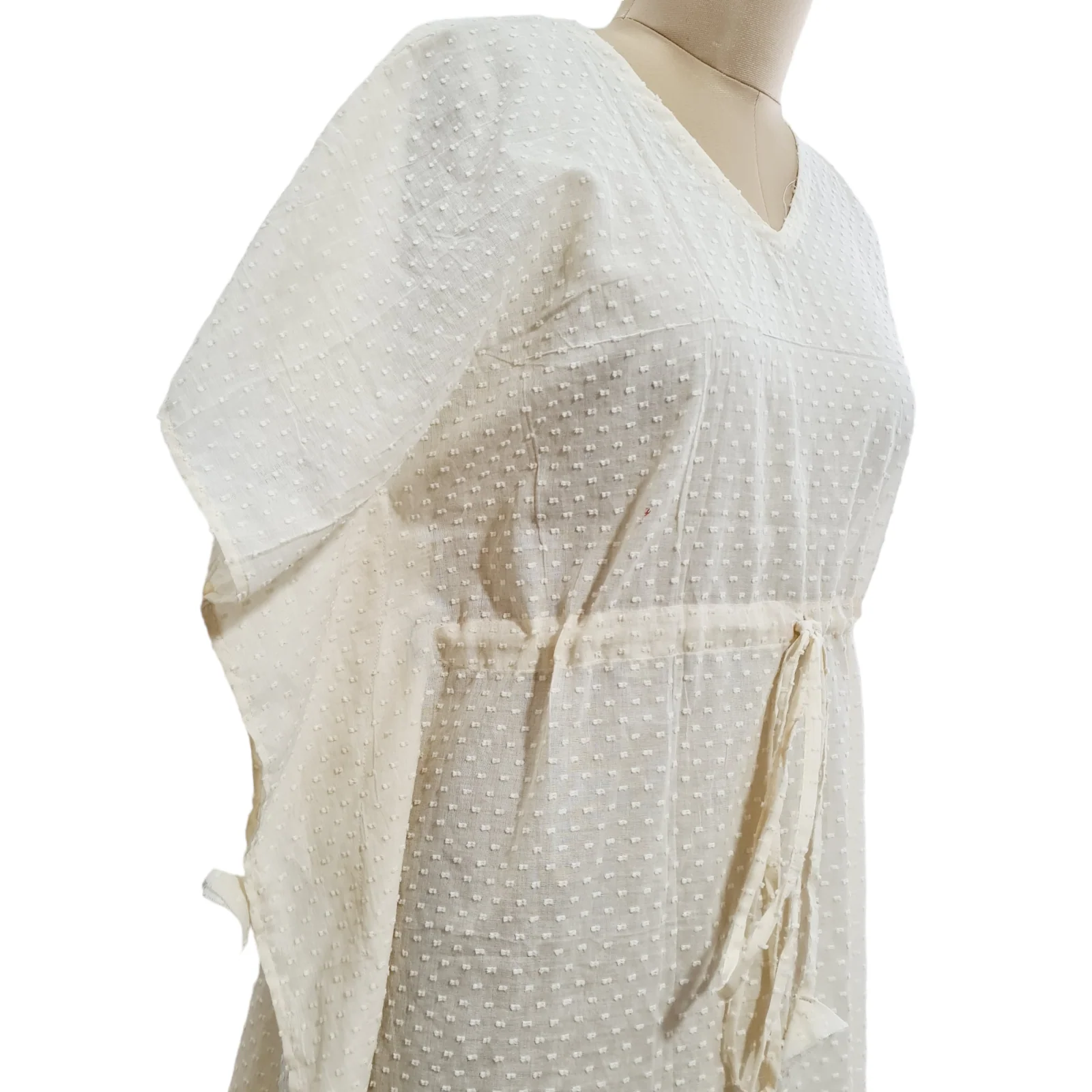 Cream Dobby Kaftan - Image 2