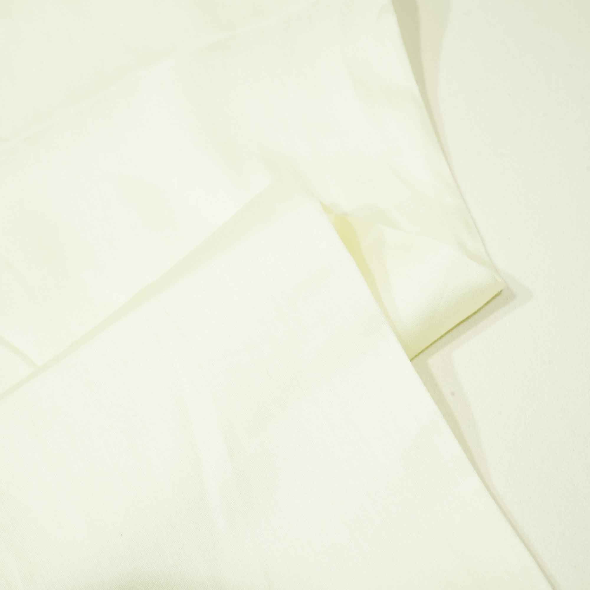 Cream Solid Cotton Satin TU-7430 - Image 2
