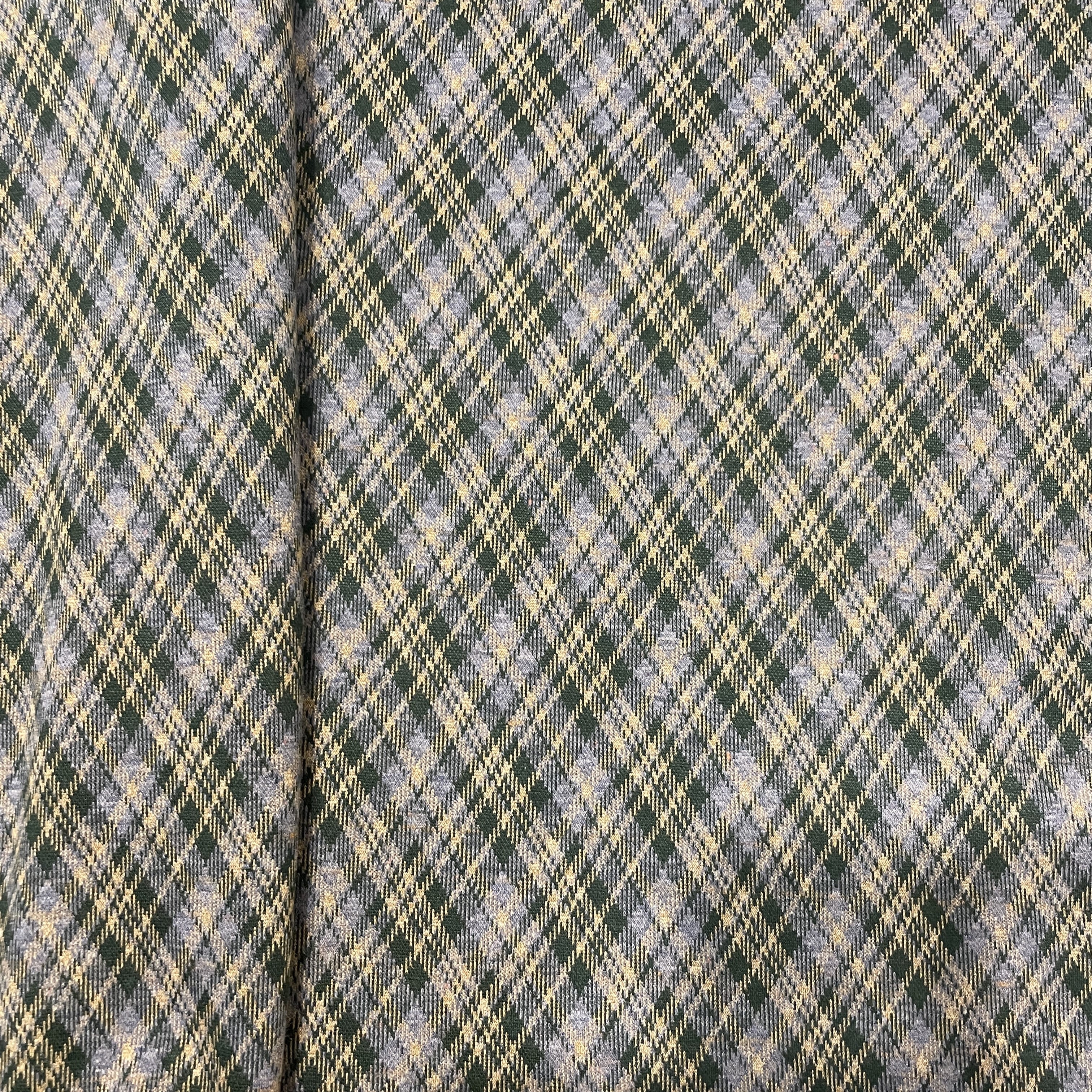 Cream With Multicolor Stripe Print Suiting Fabric Woollen Suiting Fabric - Image 2