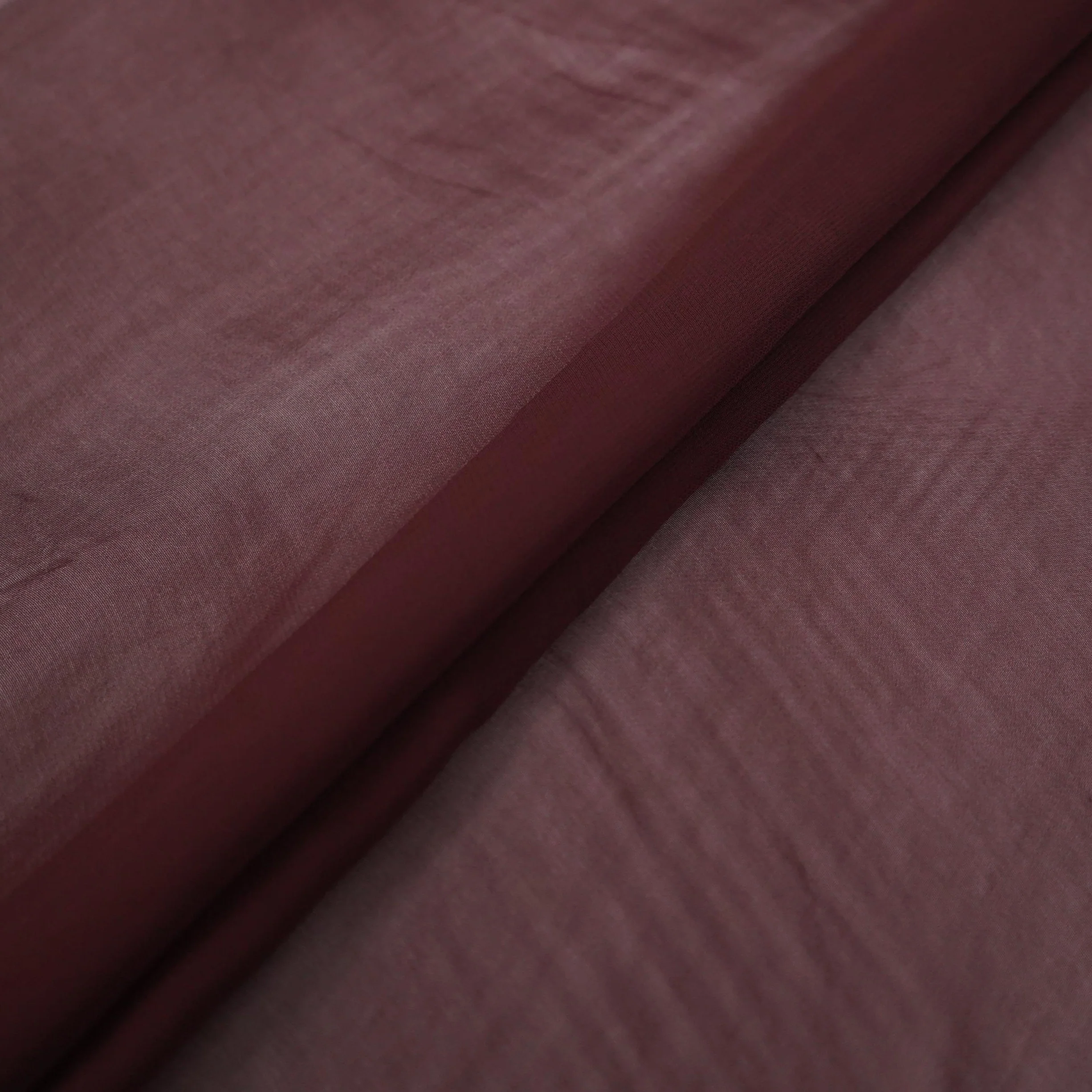 Dark Brown Solid 60gm Georgette Fabric SSMG-15 - Image 4