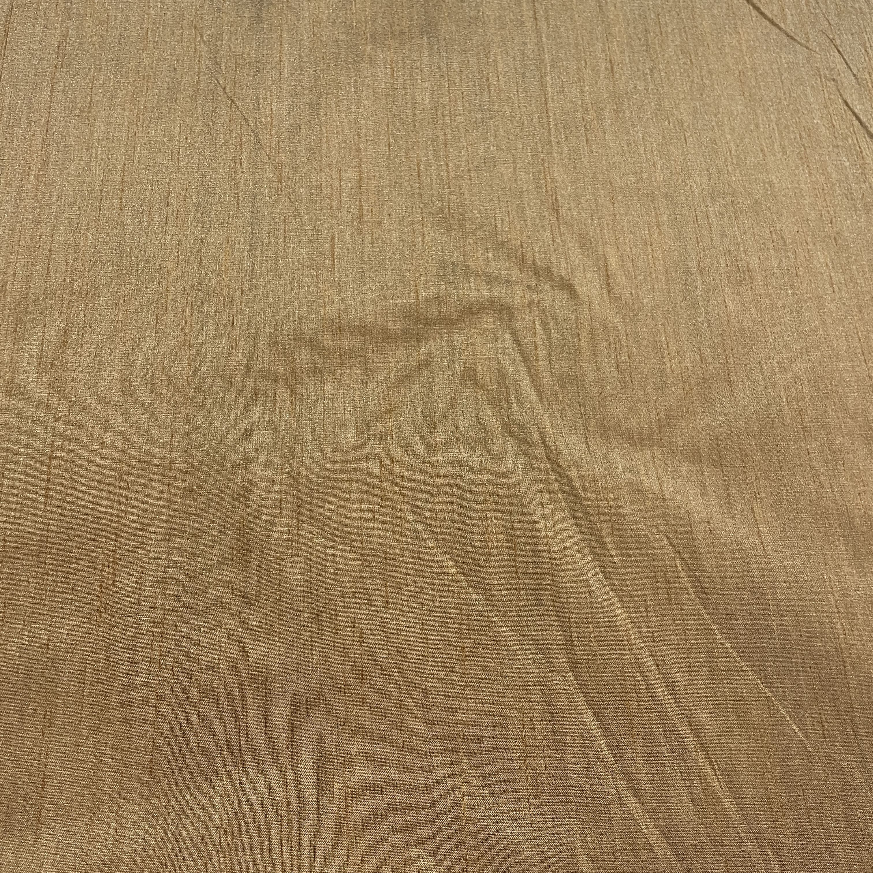 Dark Brown Solid Dupian Silk Fabric - Image 2