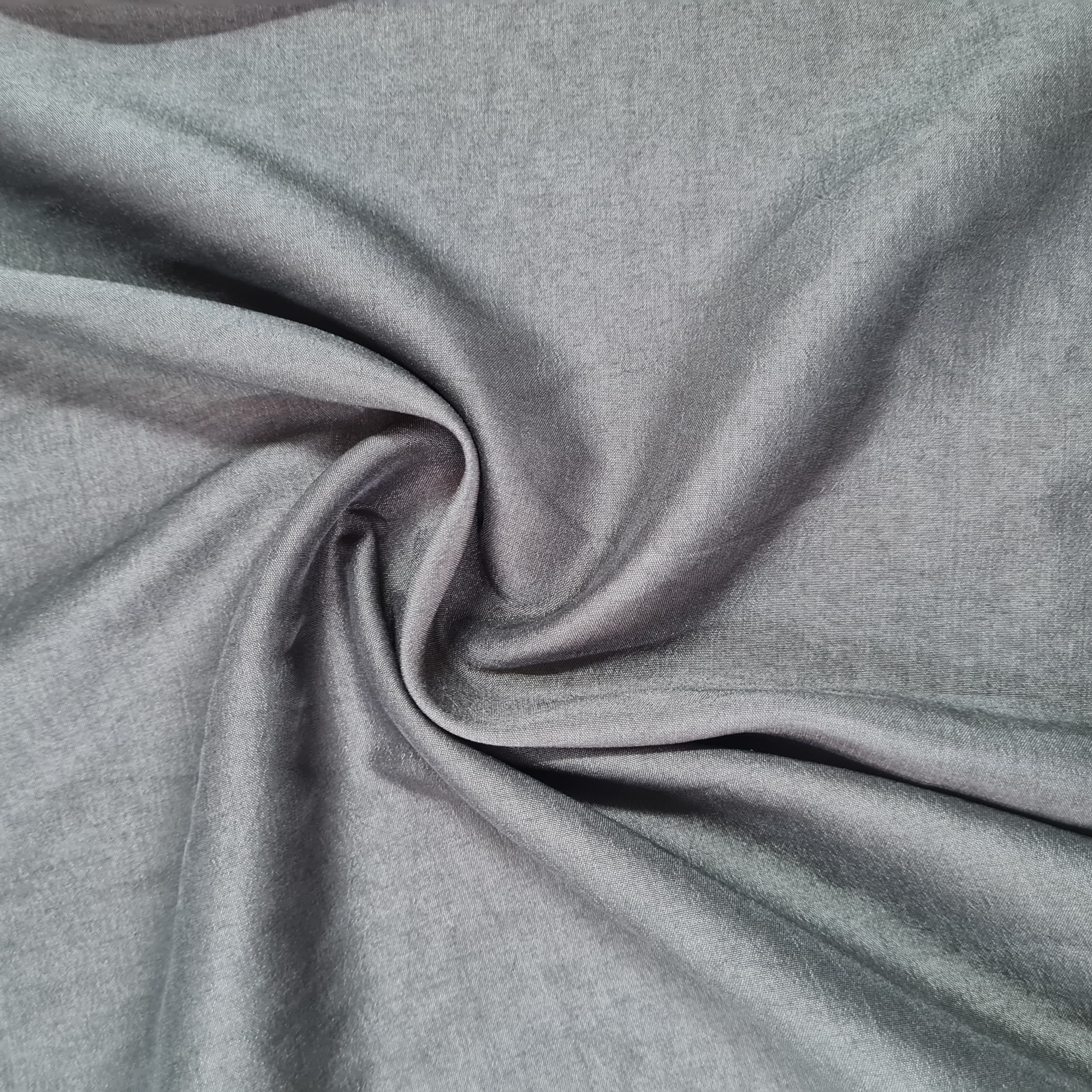 Dark Brown Solid Russian Silk Fabric 17936