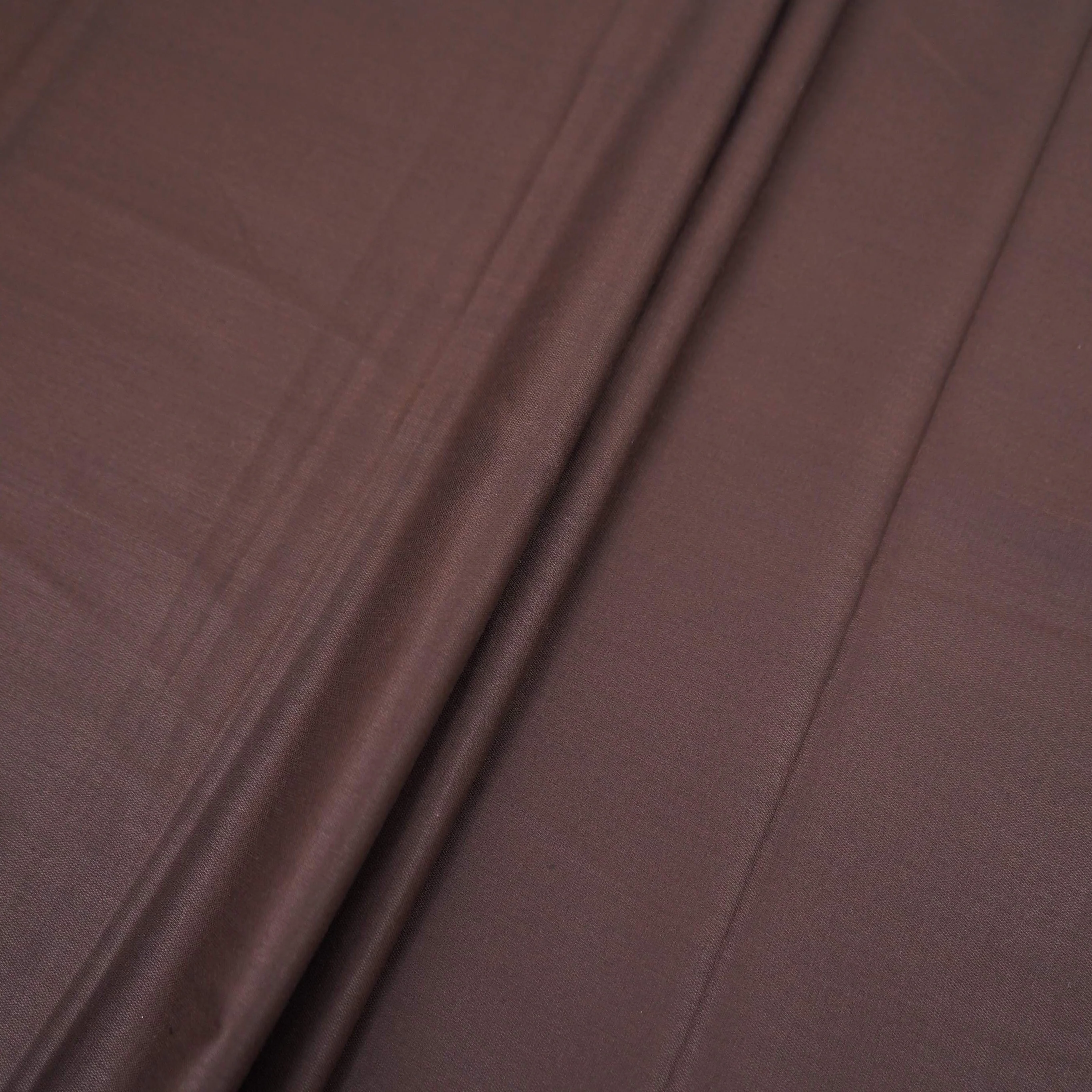 Dark Brown Solid Suiting Fabric ASMI-31277 - Image 5