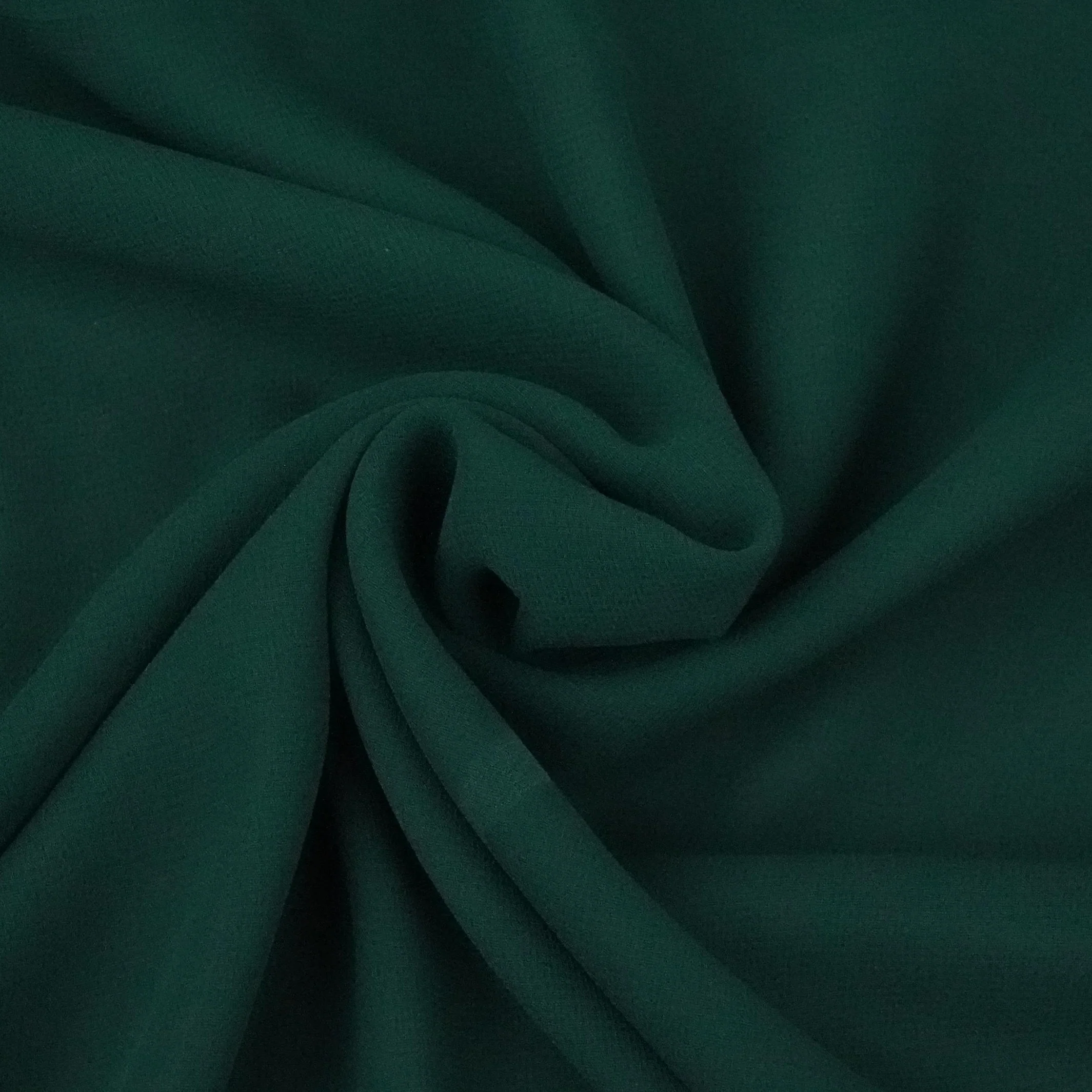 Dark Green Solid 60Gm Georgette Fabric SSMG-33 - Image 3